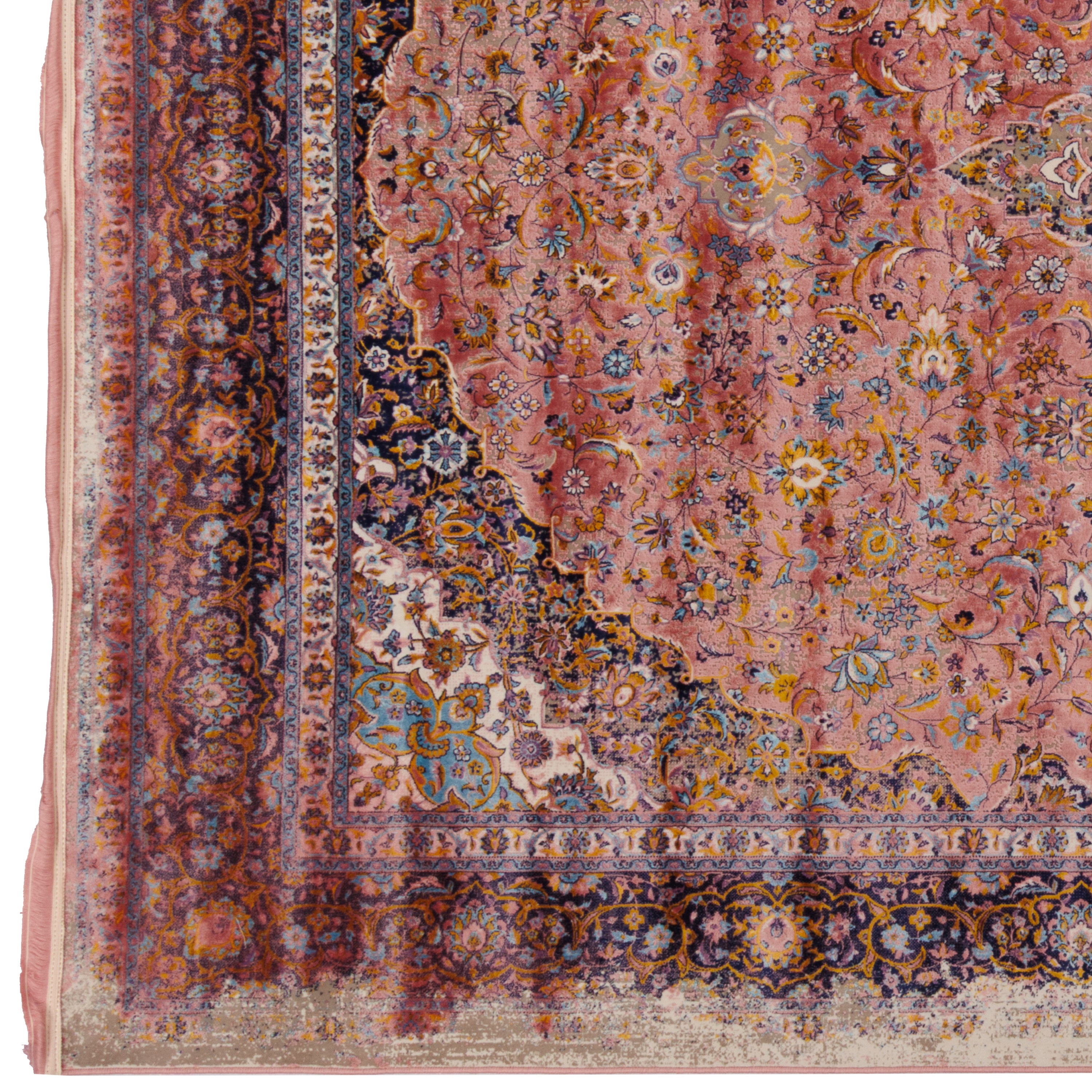 Machine-made Rug, Neoclassic Medallion & Corner, Acrylic, SPU 100079