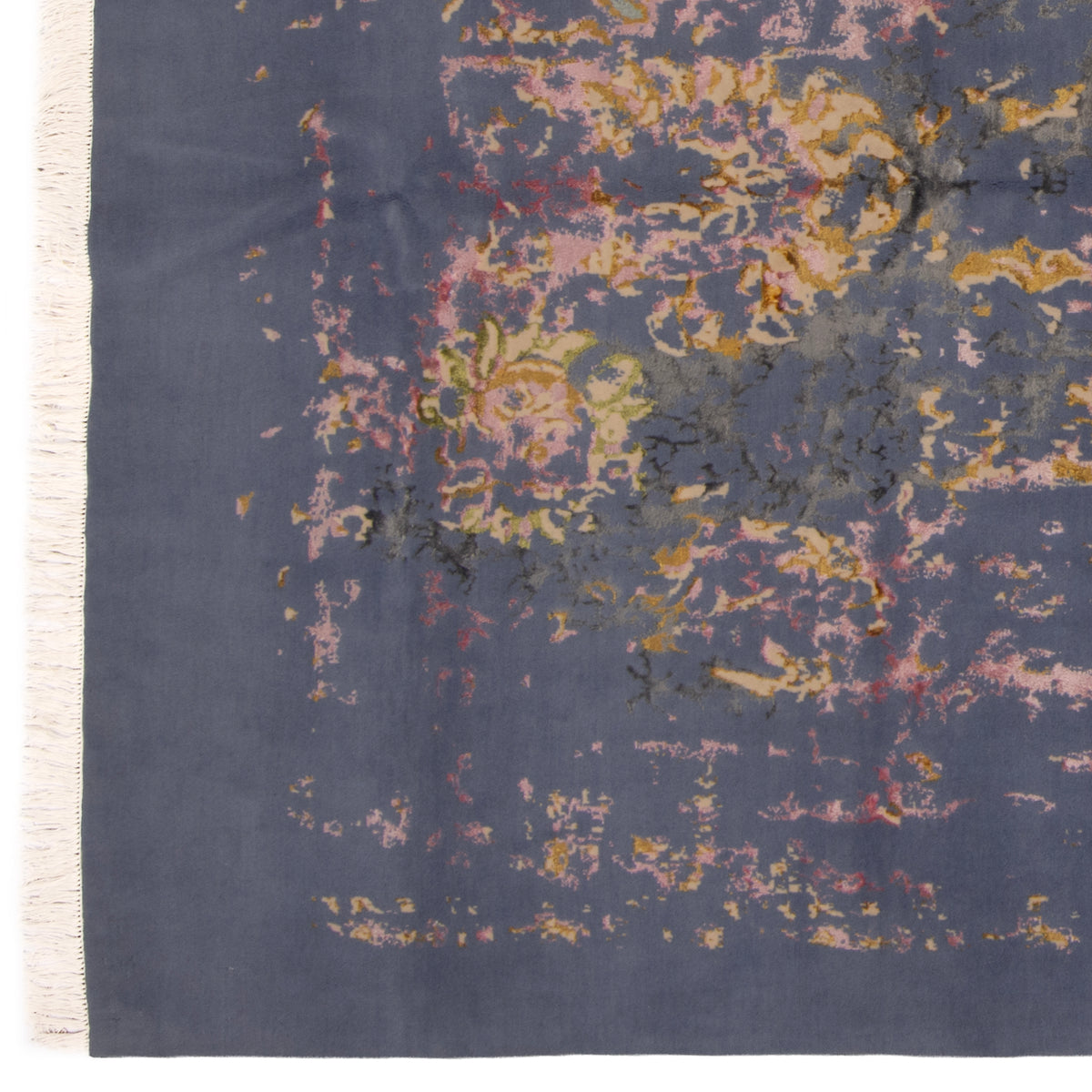 سجاد يدوي من تبريز، سراسر، وبر صوف مع لمسات حرير على سداة قطن، أزرق، 220 × 340 سم — 10700786
