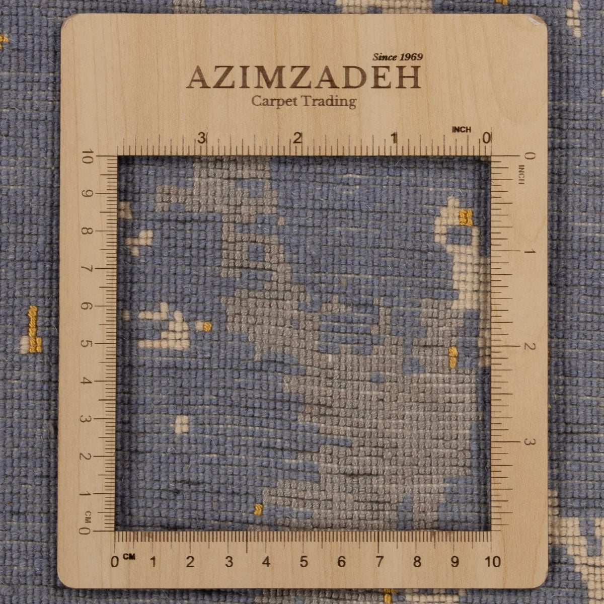 سجاد يدوي من تبريز، سراسر، وبر صوف مع لمسات حرير على سداة قطن، أزرق، 220 × 340 سم — 10700786