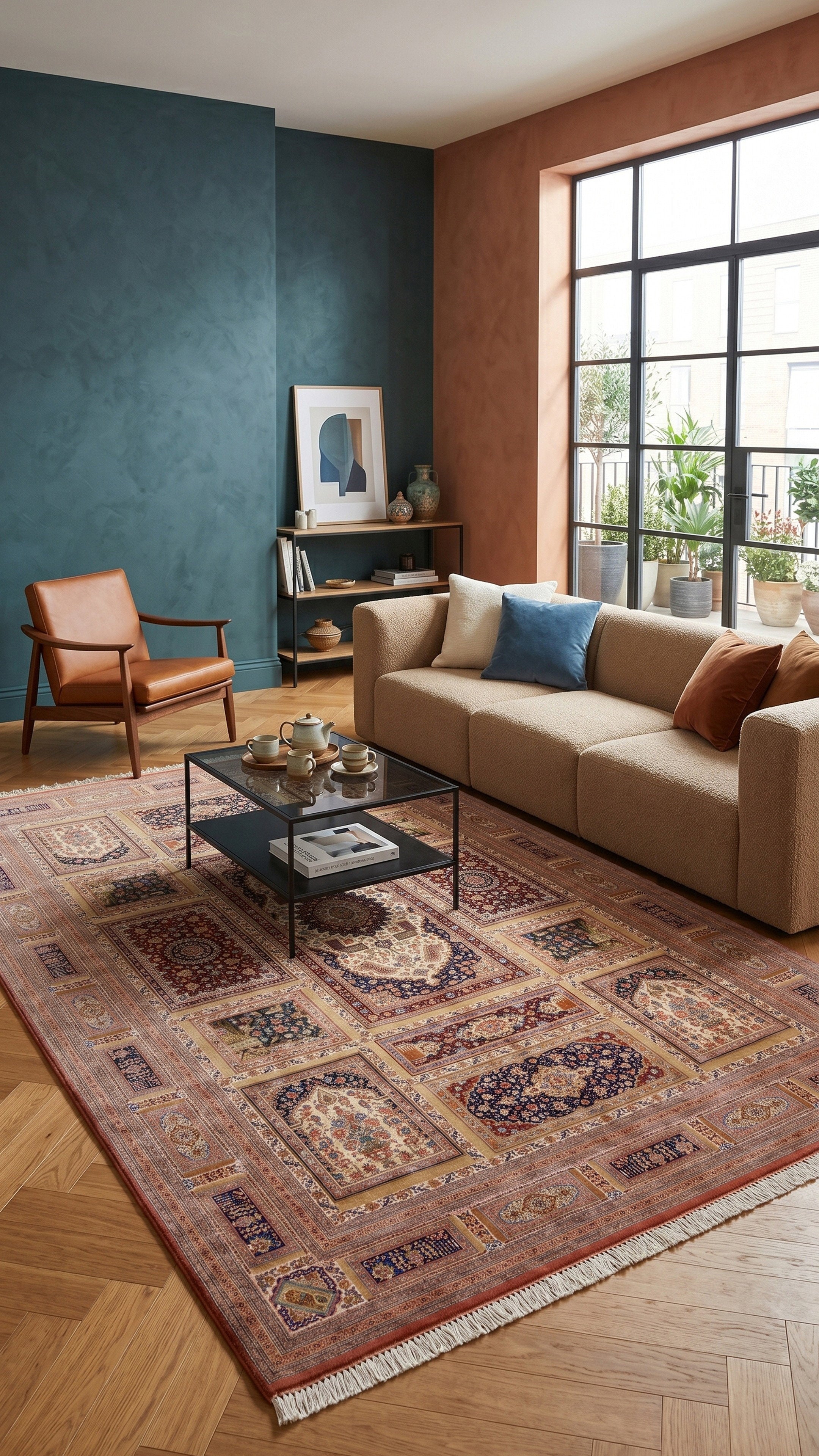 Qom Handmade Carpet — Ghabi | Full Silk | 200 × 310 cm | SKU 10601073