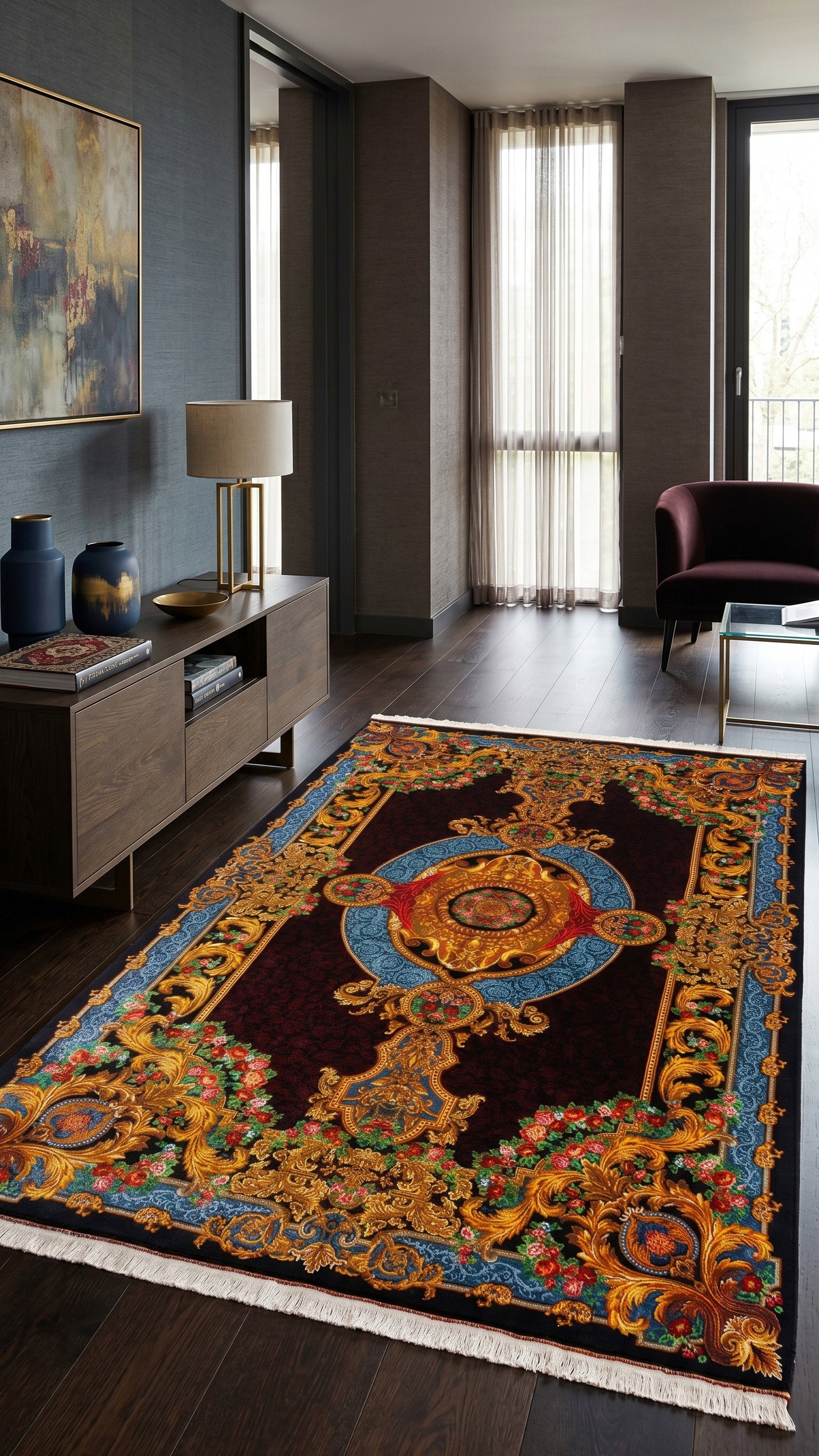 Qom Handmade Carpet — Lachak Toranj | Full Silk | 200 × 300 cm | SKU 10601081