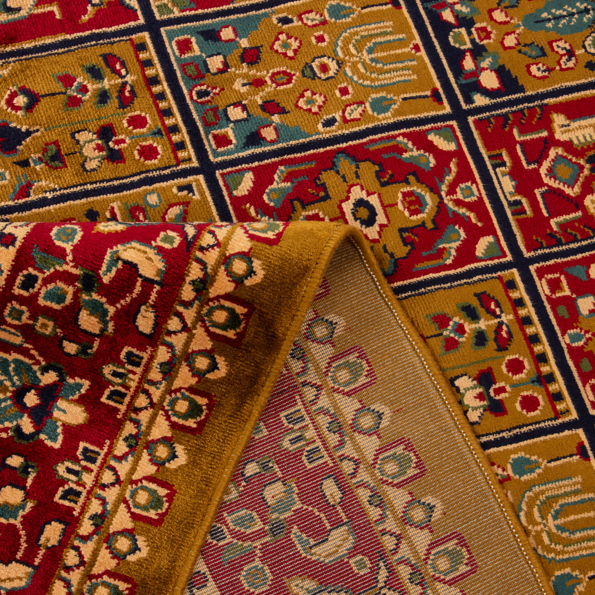 Acrylic + Bamboo Silk Allover Machine-made Carpet, Design 00667