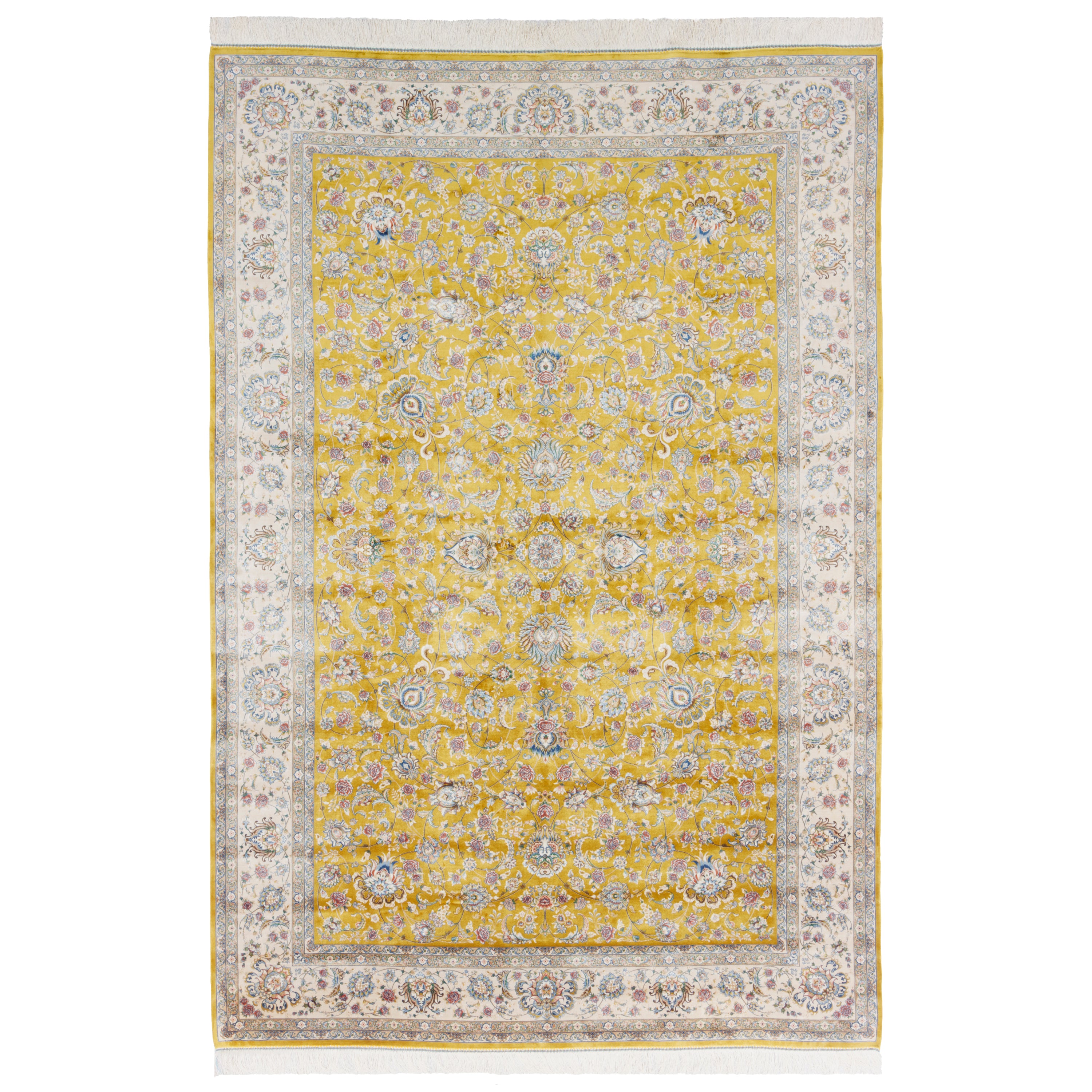 Machine-made Rug, Shah Abbasi Scattered, Acrylic & Bamboo Silk, SPU 200176