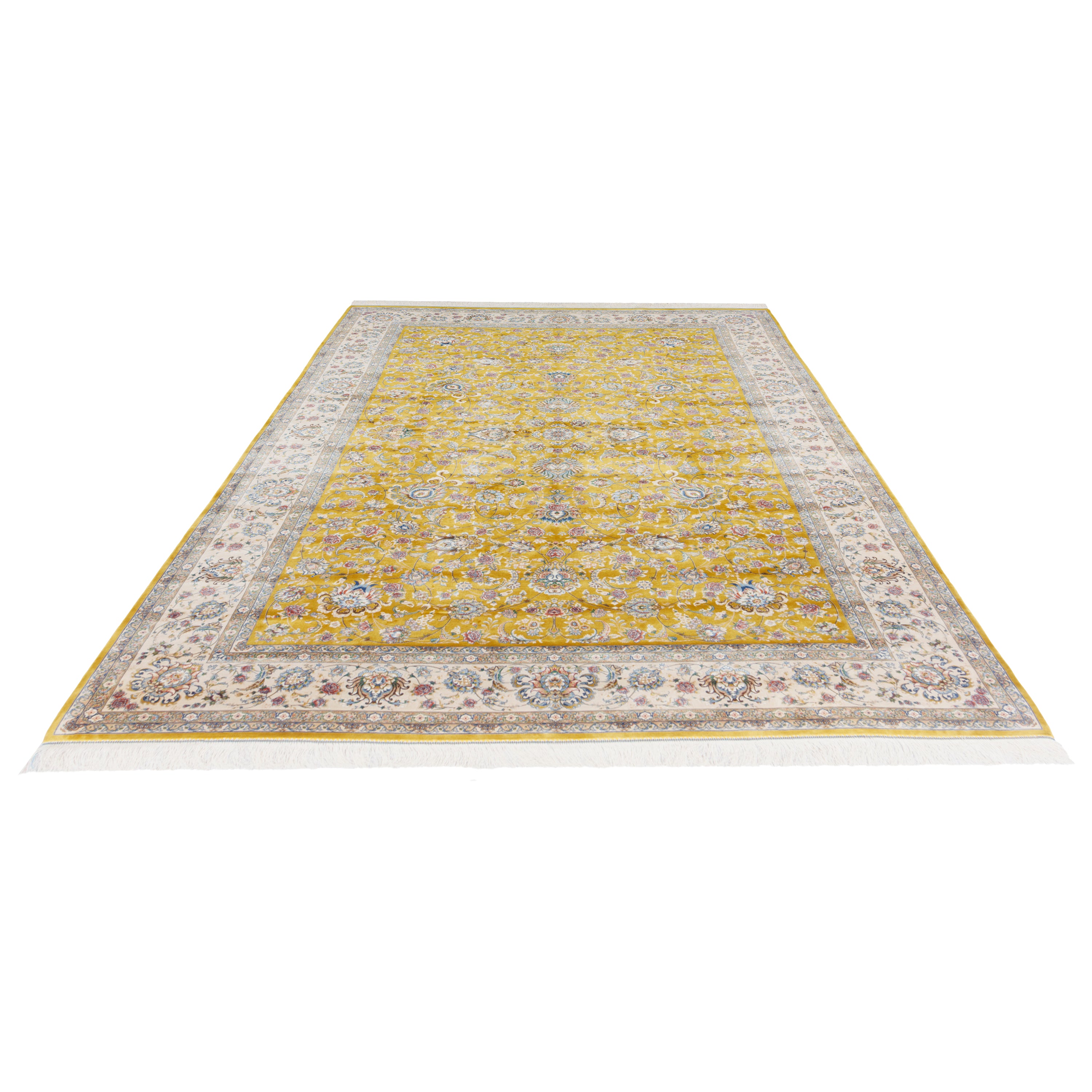 Machine-made Rug, Shah Abbasi Scattered, Acrylic & Bamboo Silk, SPU 200176