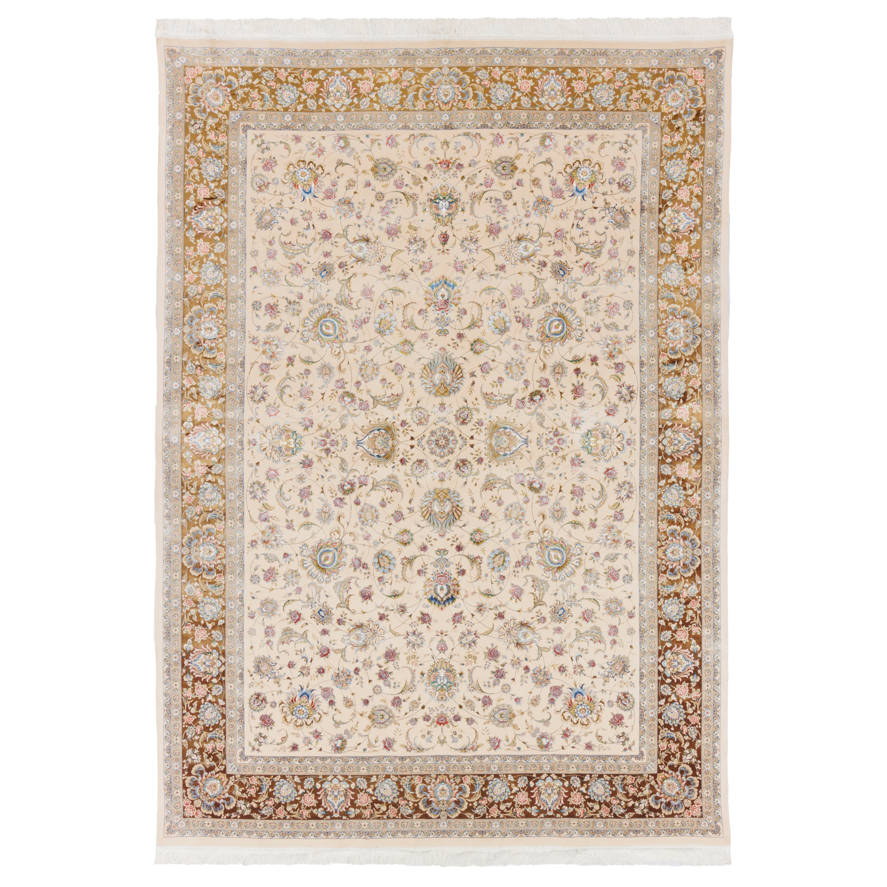 Machine-made Rug, Shah Abbasi Scattered, Acrylic & Bamboo Silk, SPU 200176