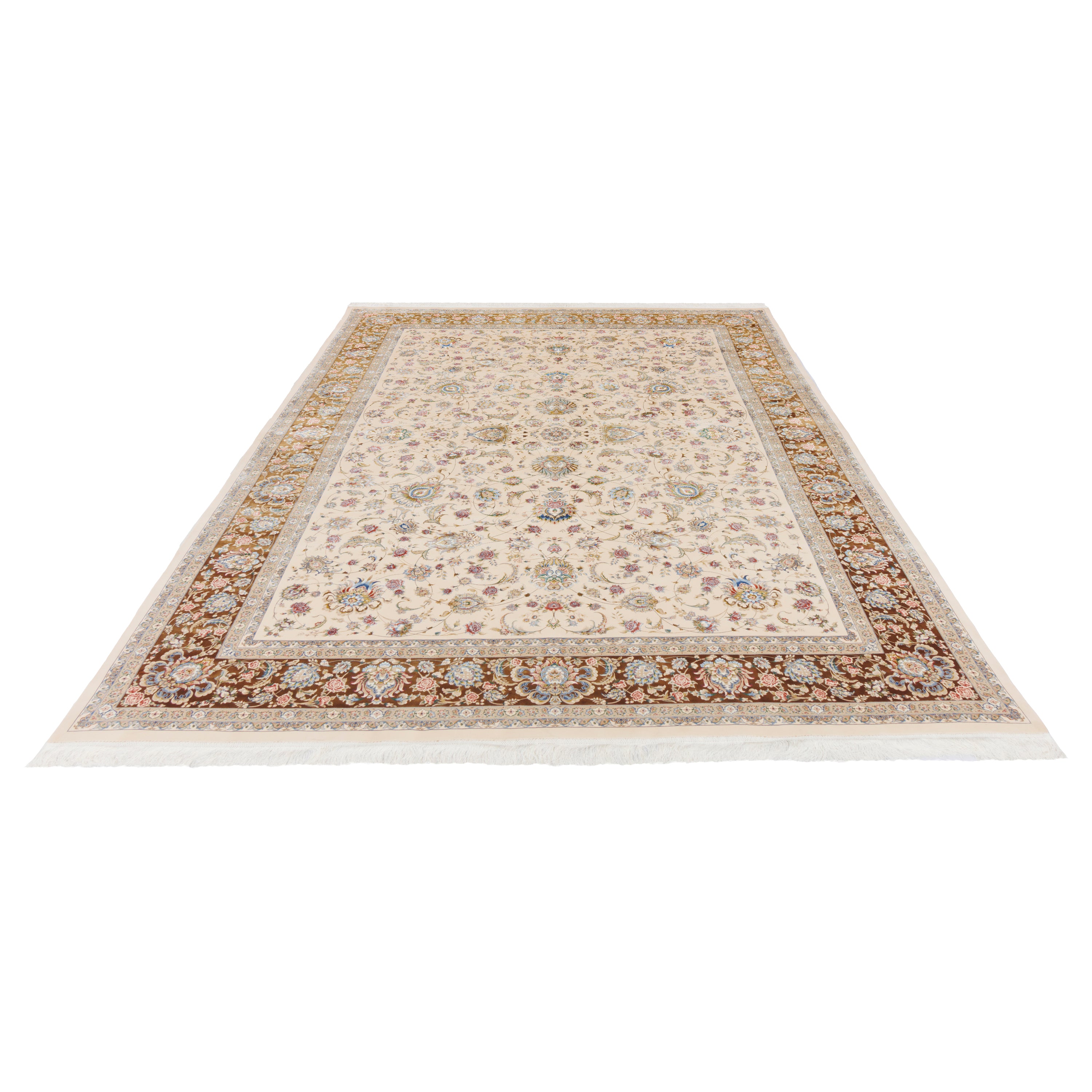 Machine-made Rug, Shah Abbasi Scattered, Acrylic & Bamboo Silk, SPU 200176