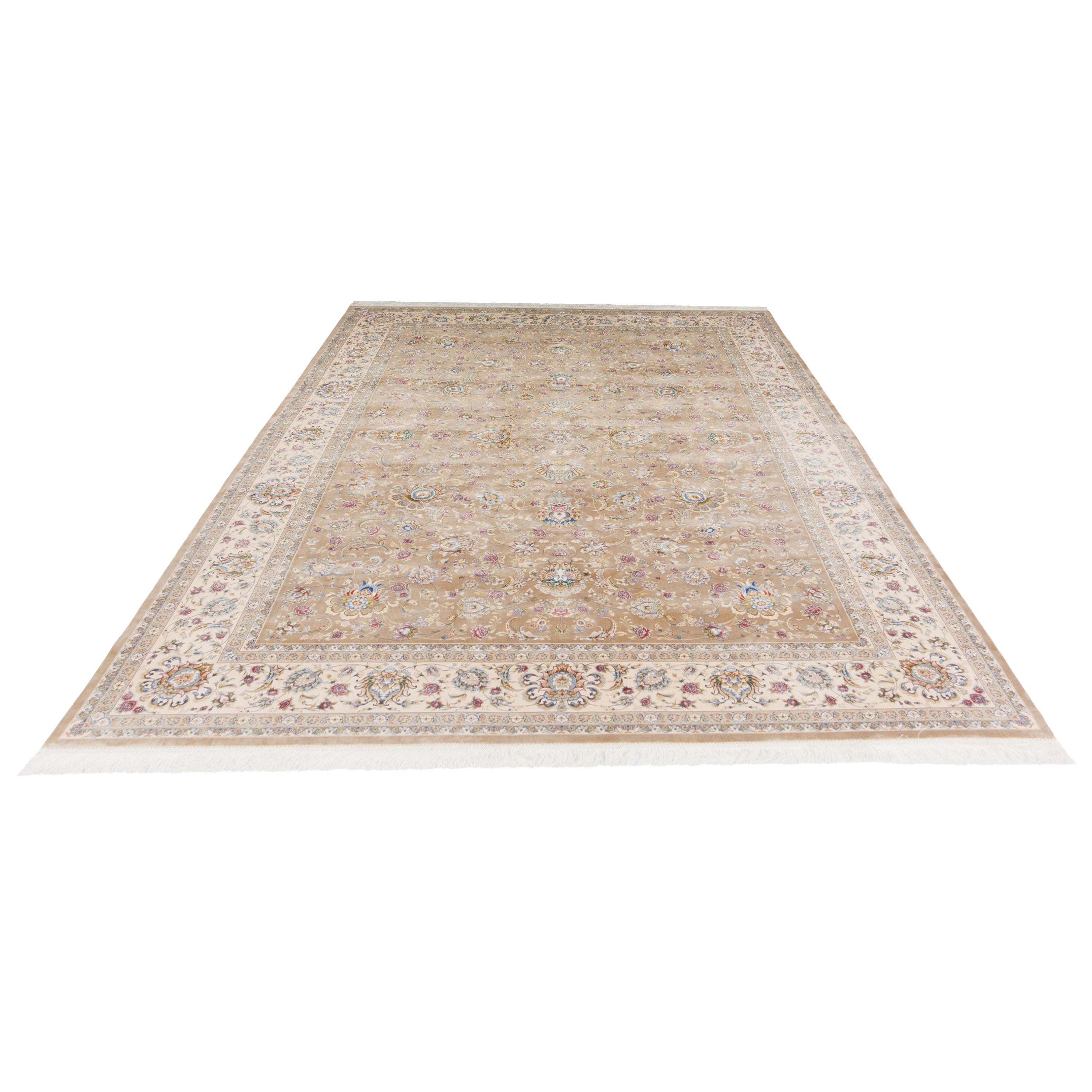 Machine-made Rug, Shah Abbasi Scattered, Acrylic & Bamboo Silk, SPU 200176