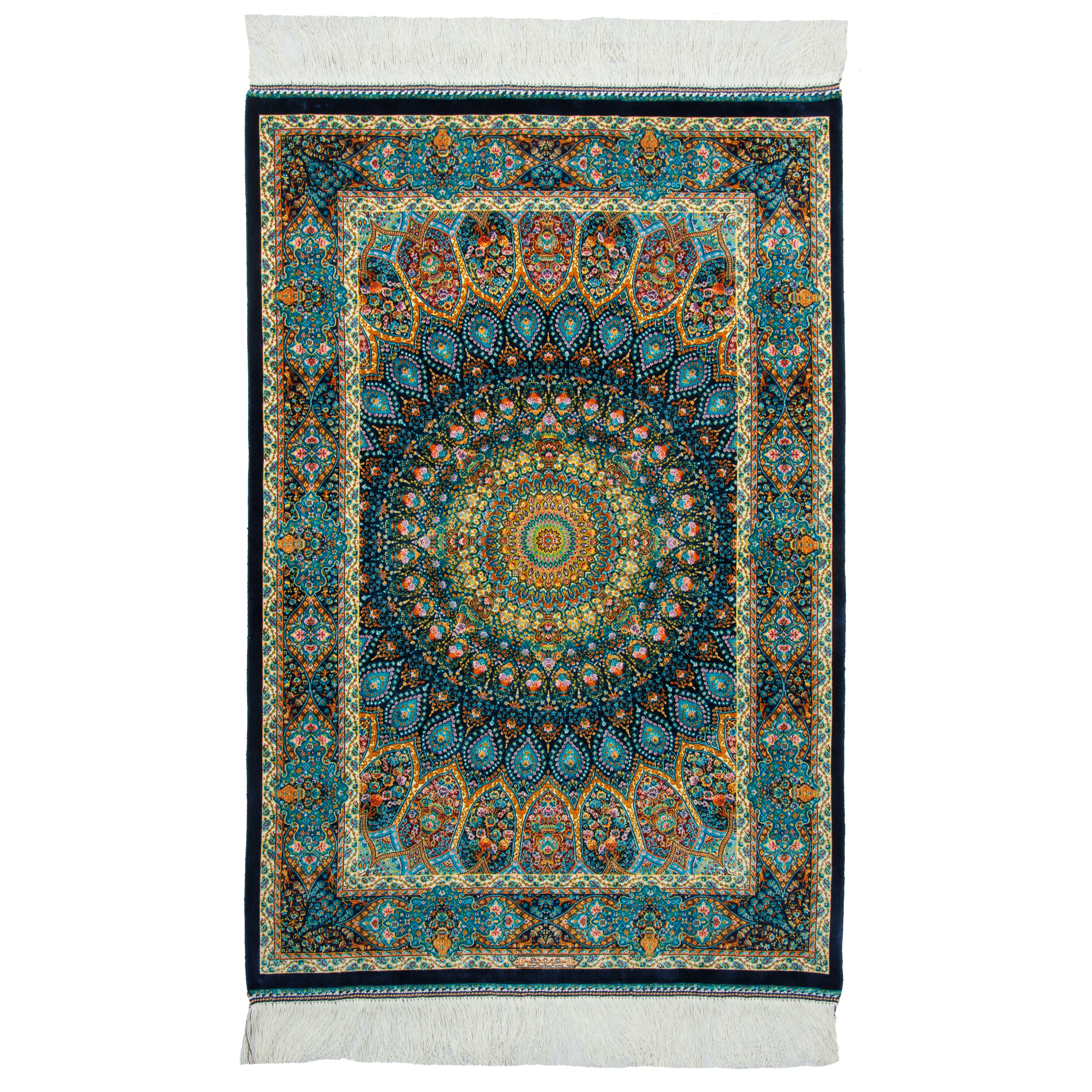 Machine-made Rug, Dome, Acrylic & Bamboo Silk, SPU 200427