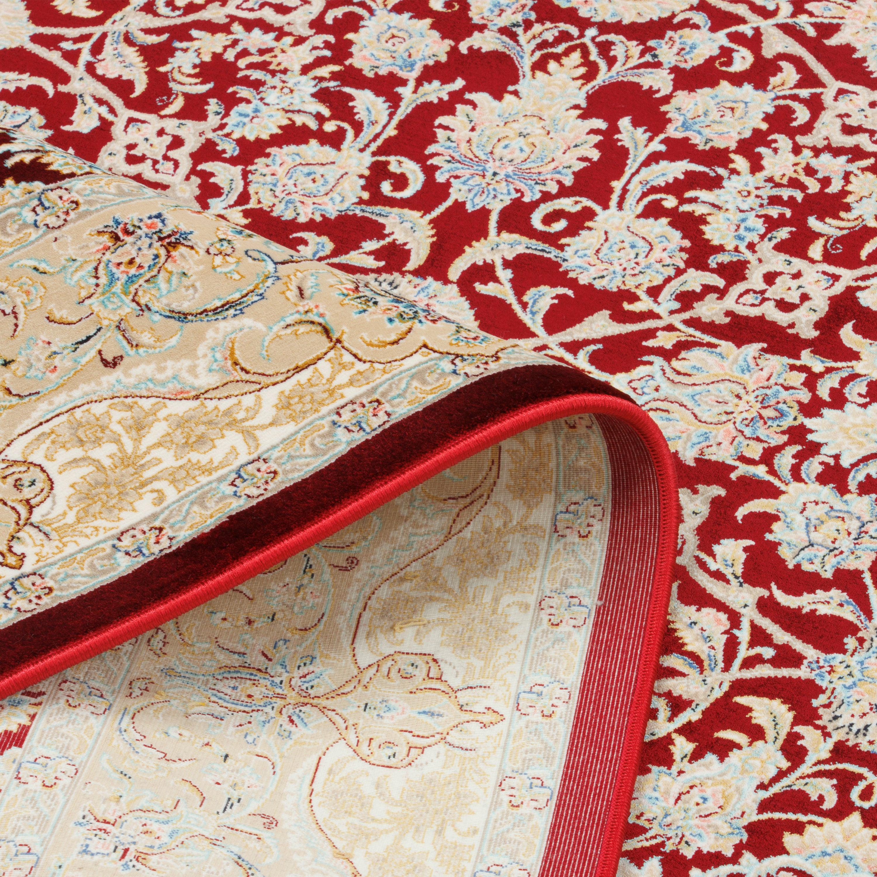 Machine-made Rug, Floral All-over, Acrylic & Bamboo Silk, SPU 200489