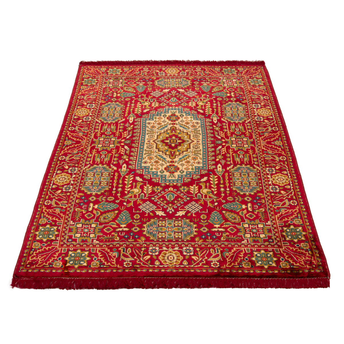 فرش ماشینی اکریلیک + ابریشم بامبو طرح سراسر کد طرح 00666