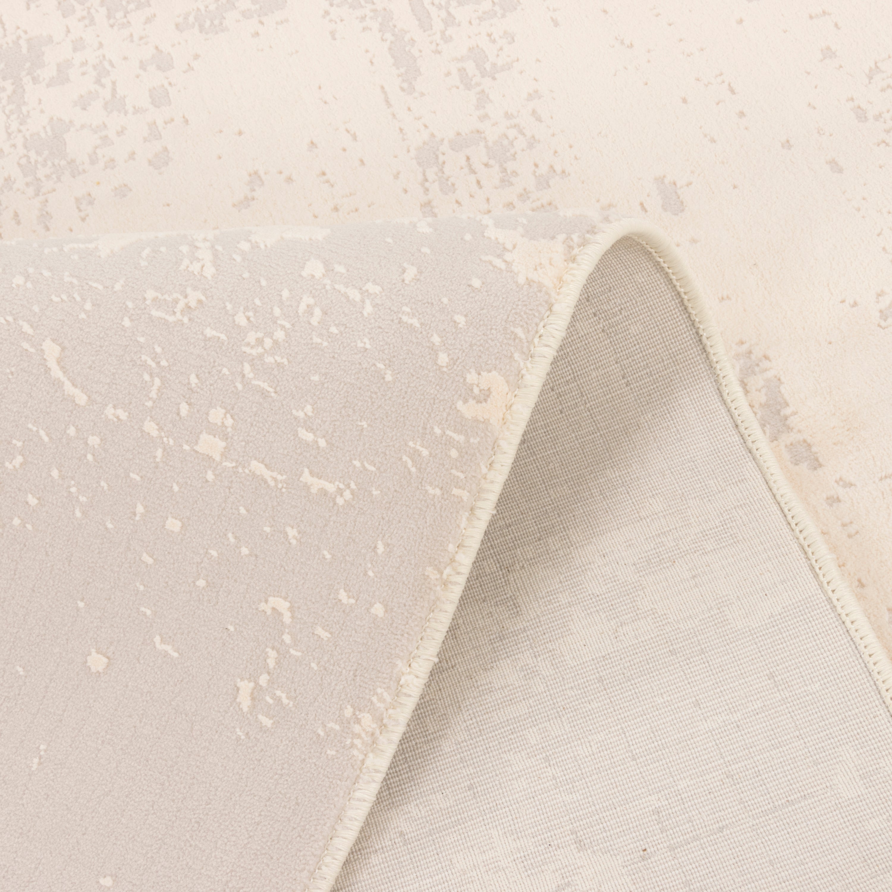 Machine-made Rug, Contemporary All-over, Polyester & Linen, SPU 400021