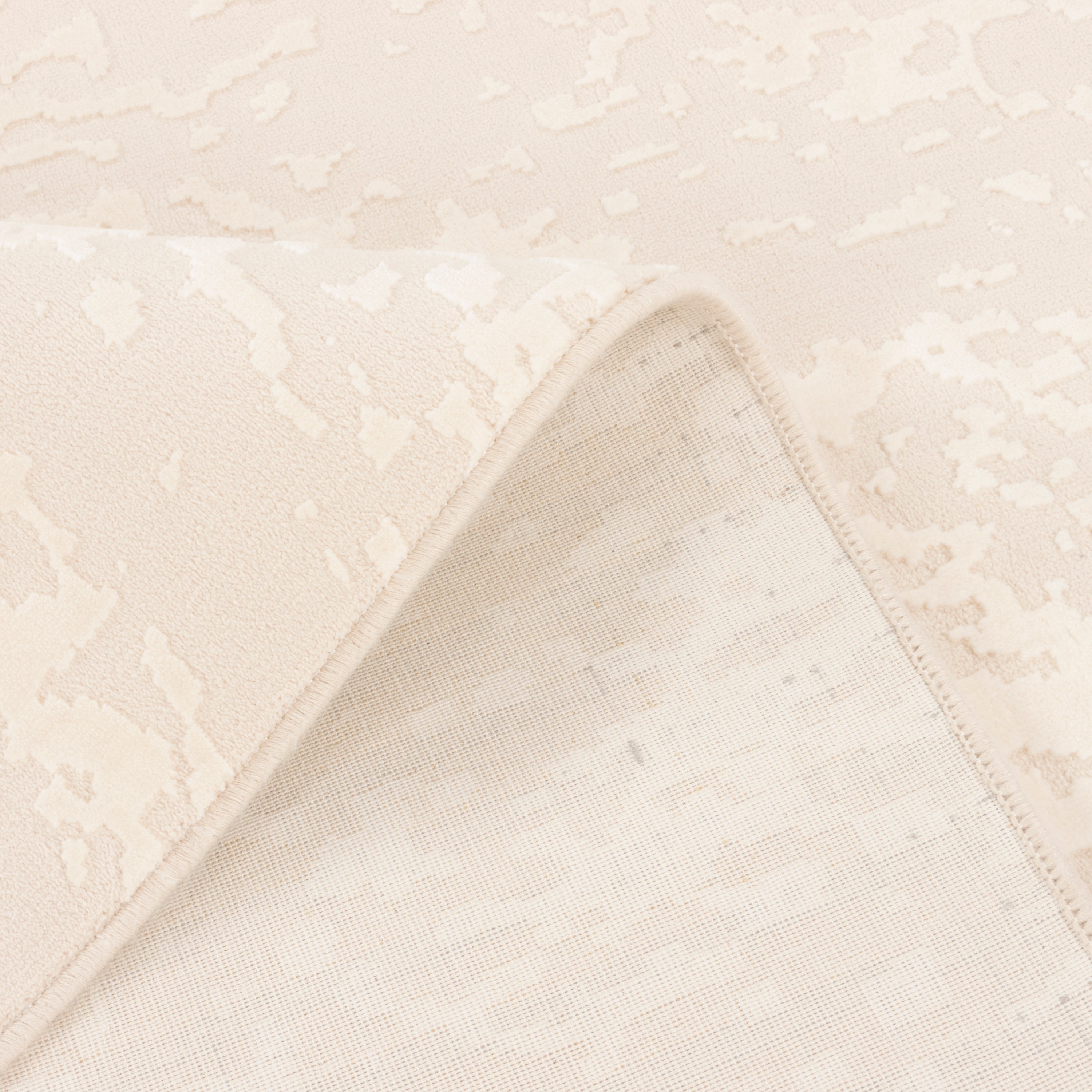 Machine-made Rug, Contemporary All-over, Polyester & Linen, SPU 400025