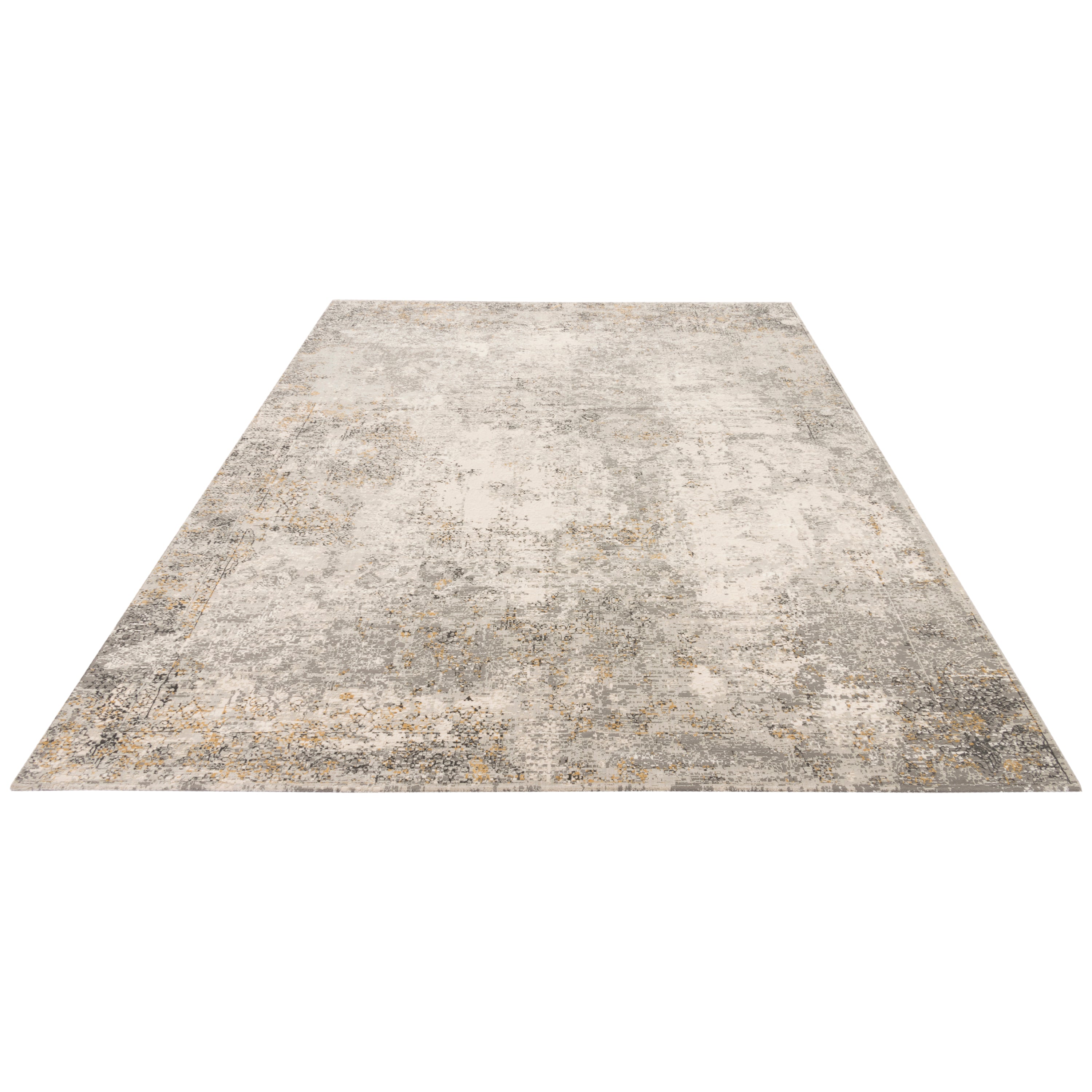 Machine-made Rug, Contemporary All-over, Polyester & Linen, SPU 400026