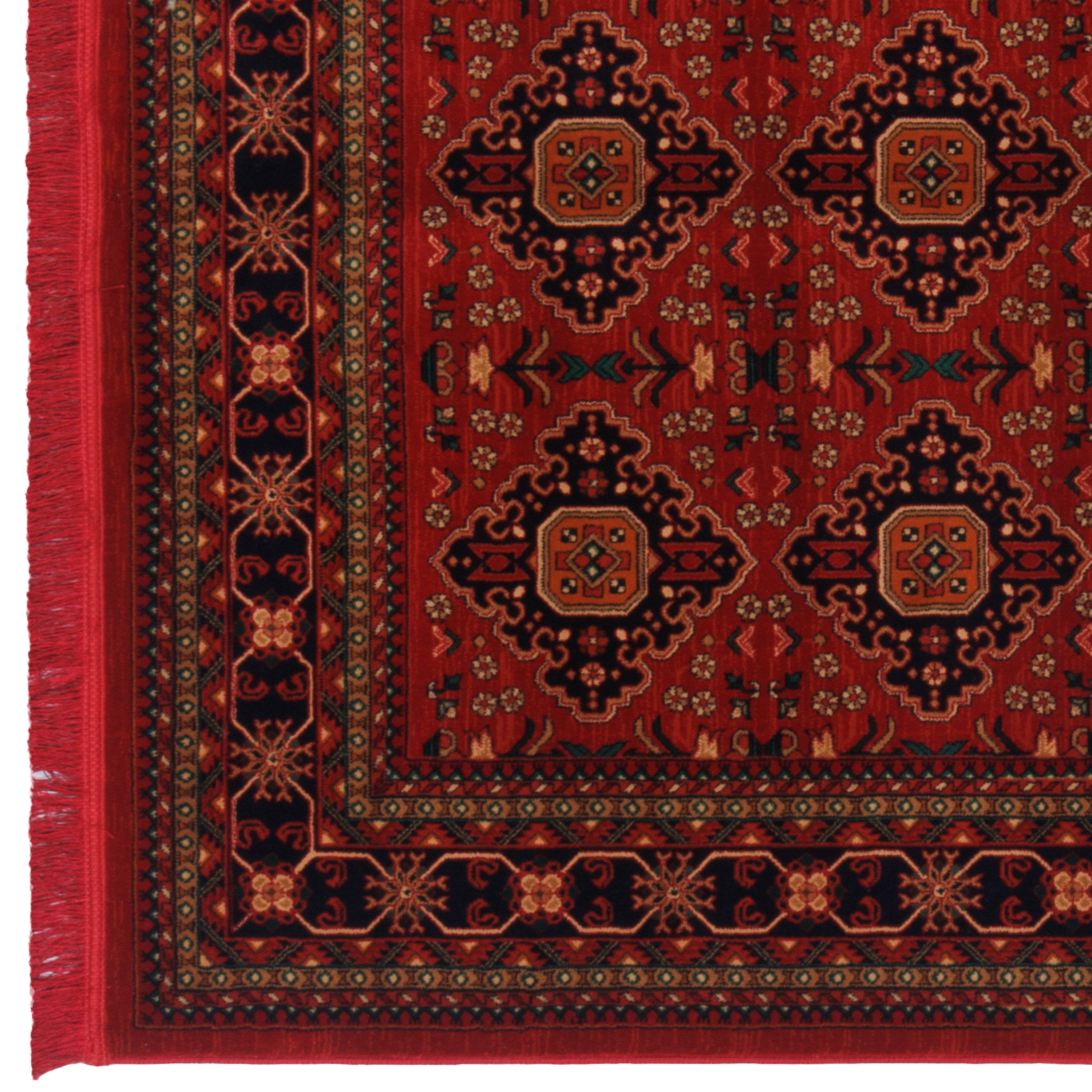 Machine-made Rug, Geometric All Over, Polyester & Linen, SPU 400146