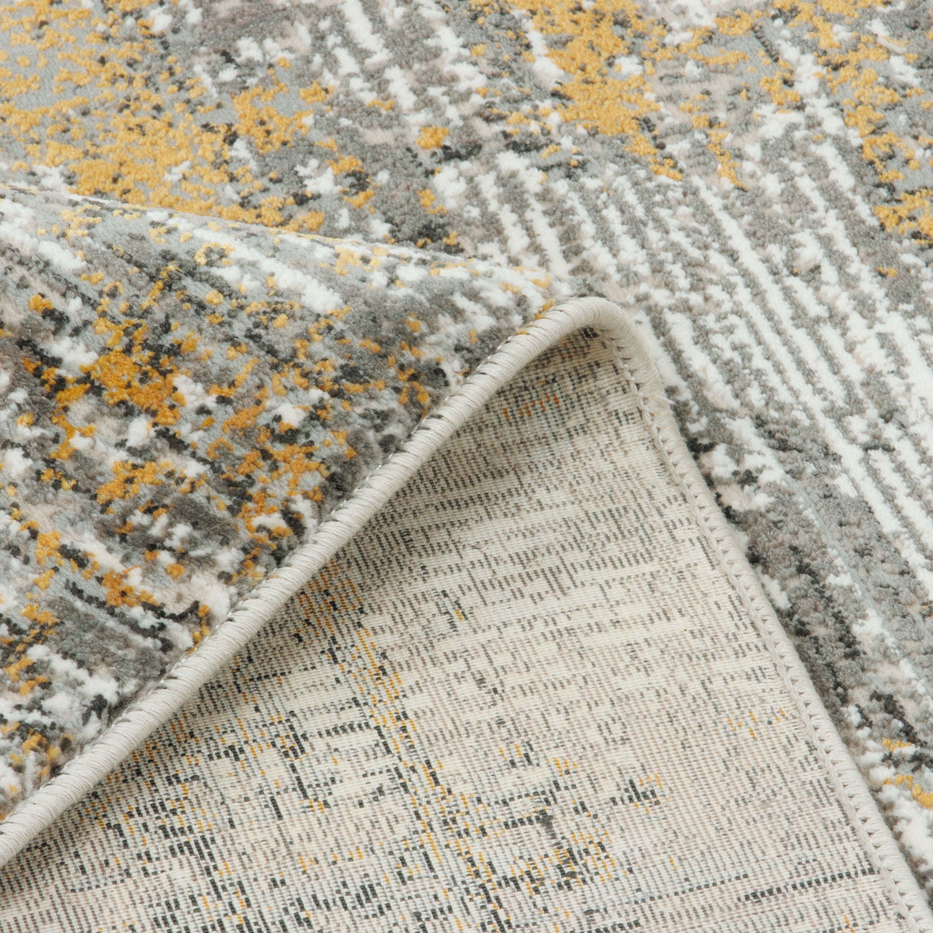 Machine-made Rug, Contemporary All-over, Polyester & Linen, SPU 400476