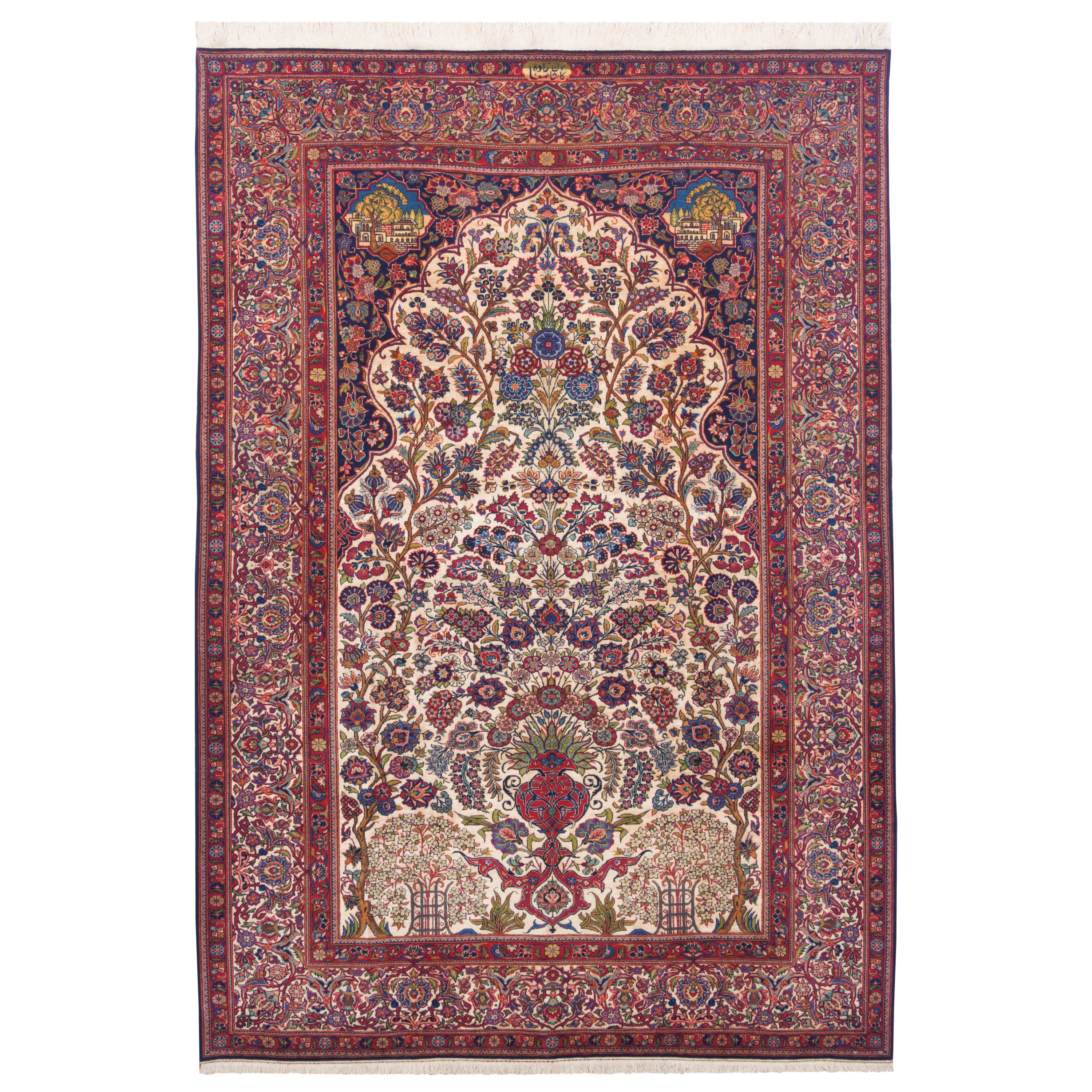 Kashan Handmade Carpet — Goldani | Wool / Cotton Warp | 138 × 197 cm | SKU 10200003