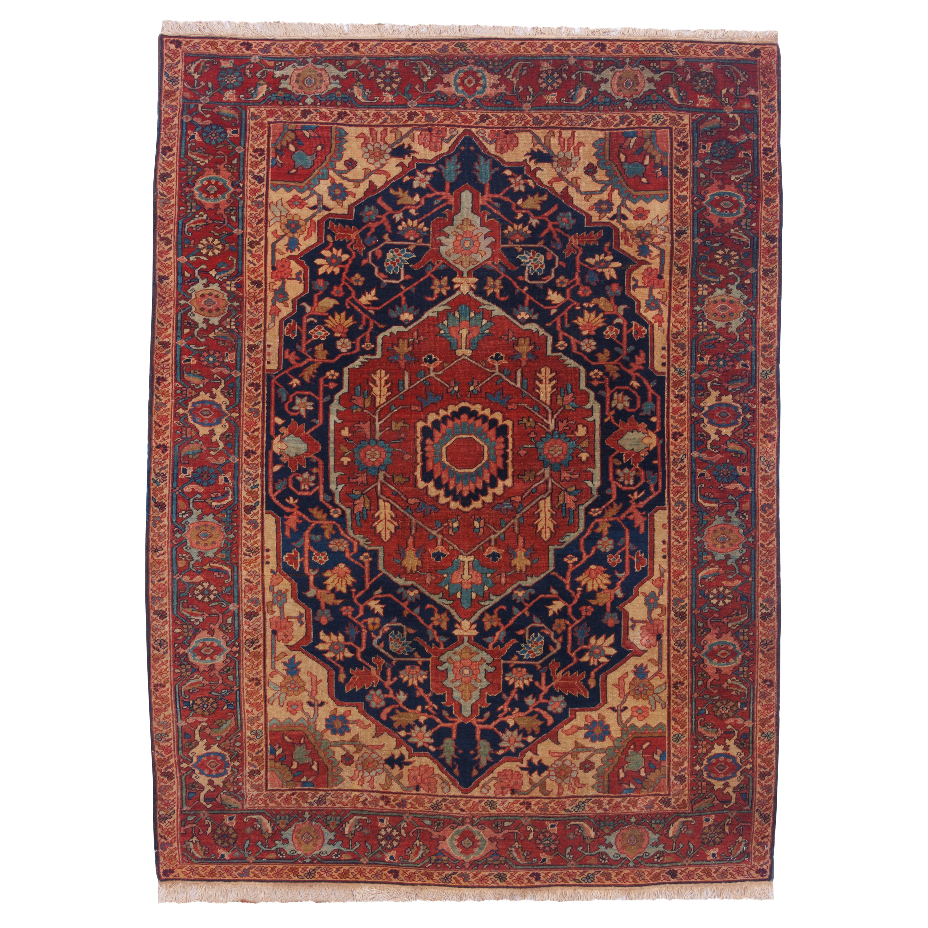 Heris Handmade Carpet — Lachak Toranj | Wool / Cotton Warp | 146 × 196 cm | SKU 10200034
