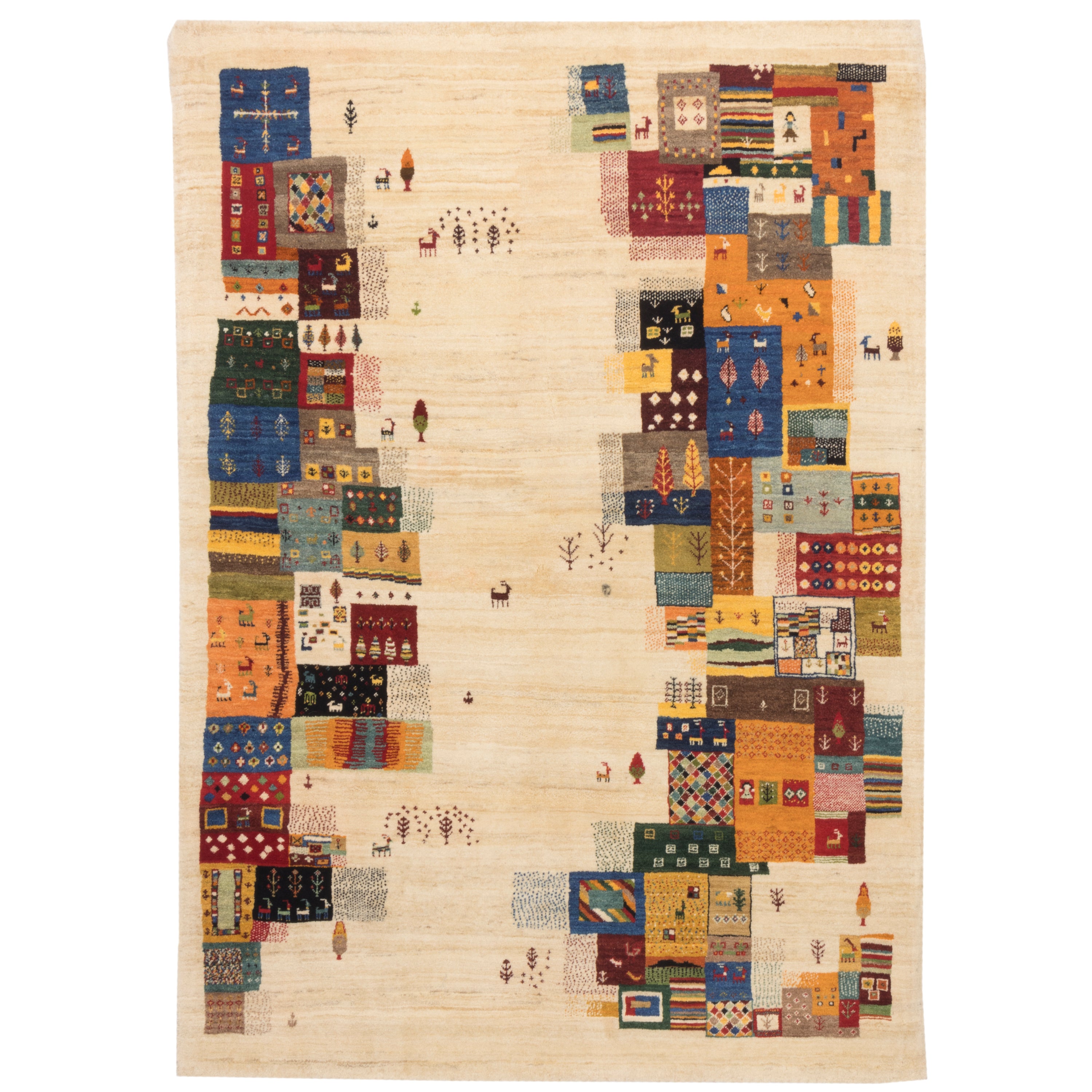 Shiraz Handmade Gabbeh — Sarasar | Full Wool | 150 × 211 cm | SKU 50301146
