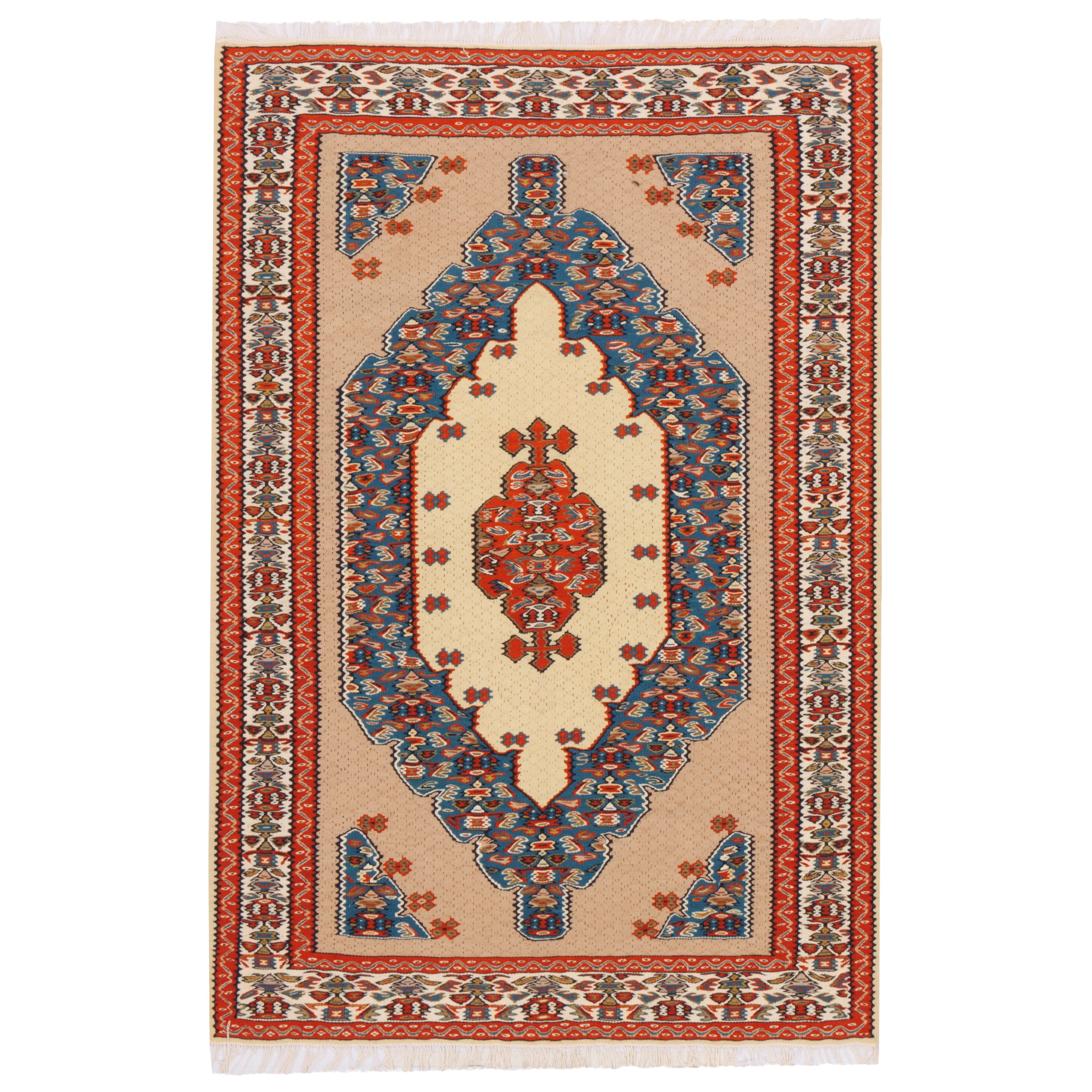 Sirjan Handmade Kilim — Lachak Toranj | Full Wool | 102 × 150 cm | SKU 40101231