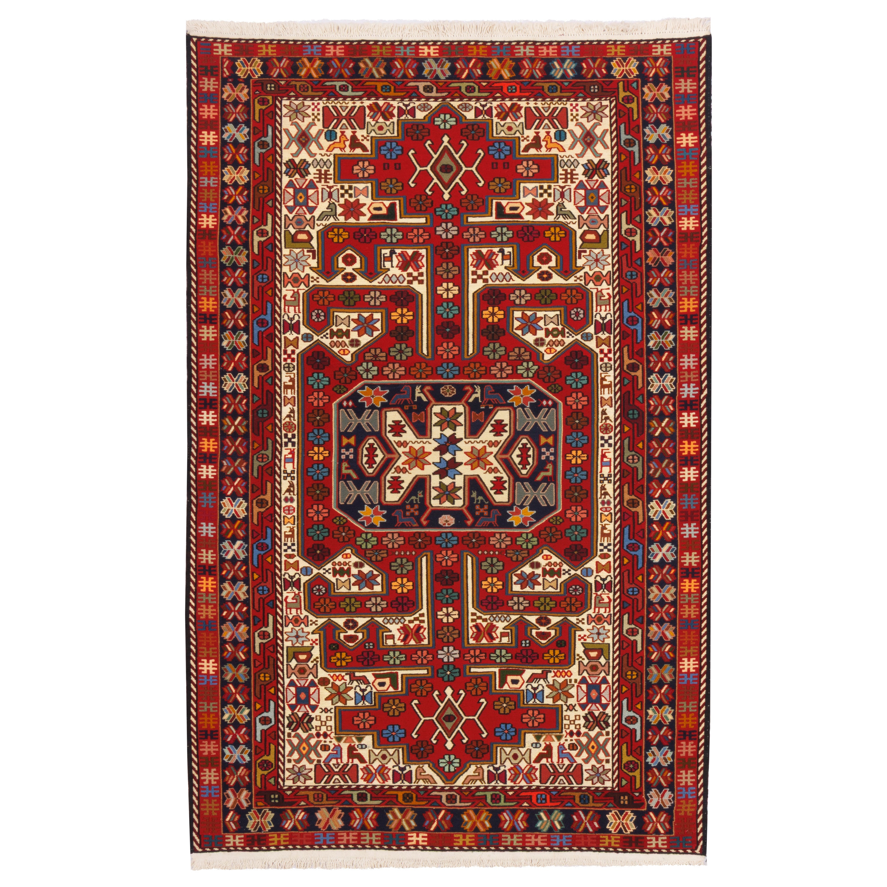 Sirjan Handmade Kilim — Sarasar | Full Wool | 123 × 190 cm | SKU 40201262