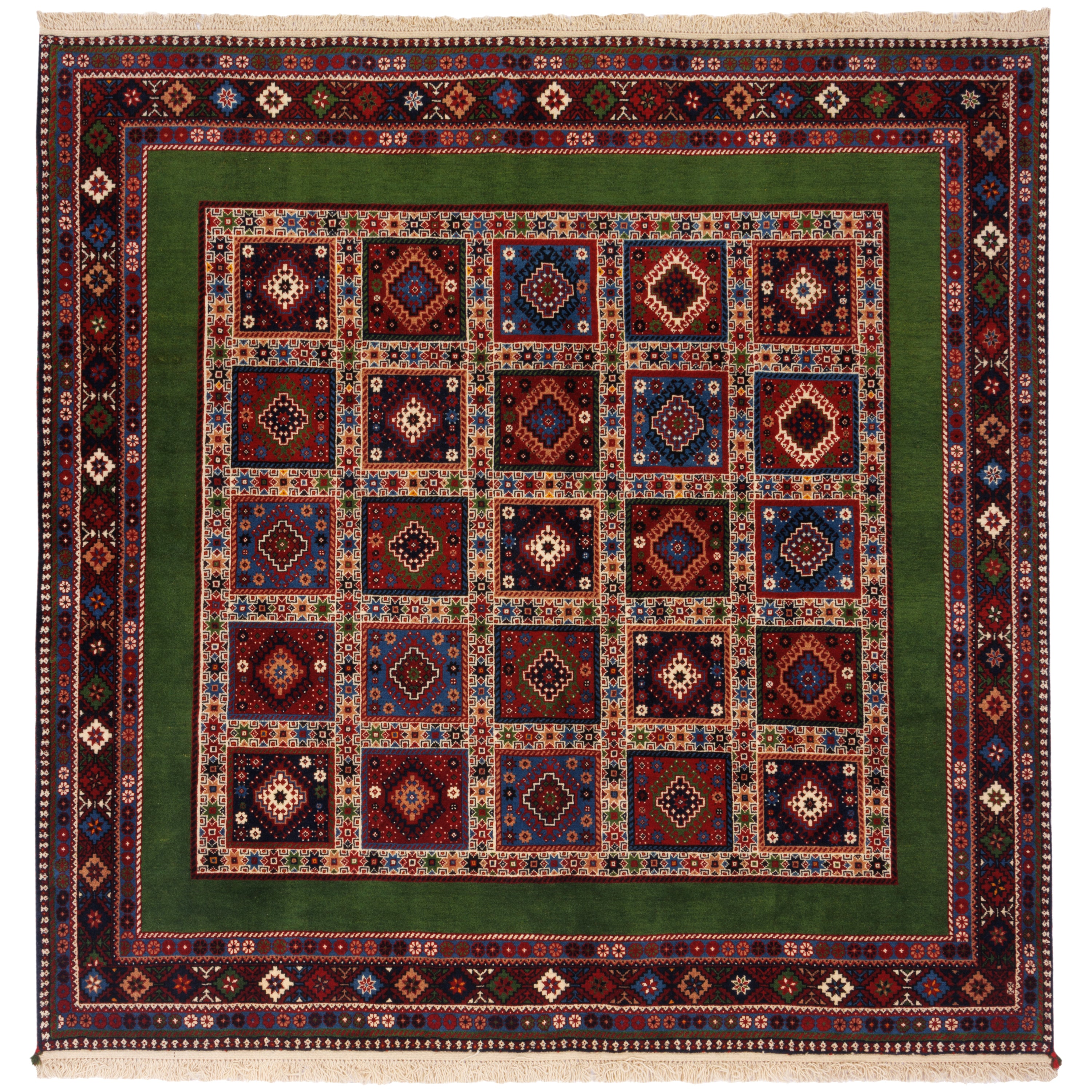 Bakhtiari Handmade Carpet — Kheshti | Full Wool | 200 × 200 cm | SKU 10400945