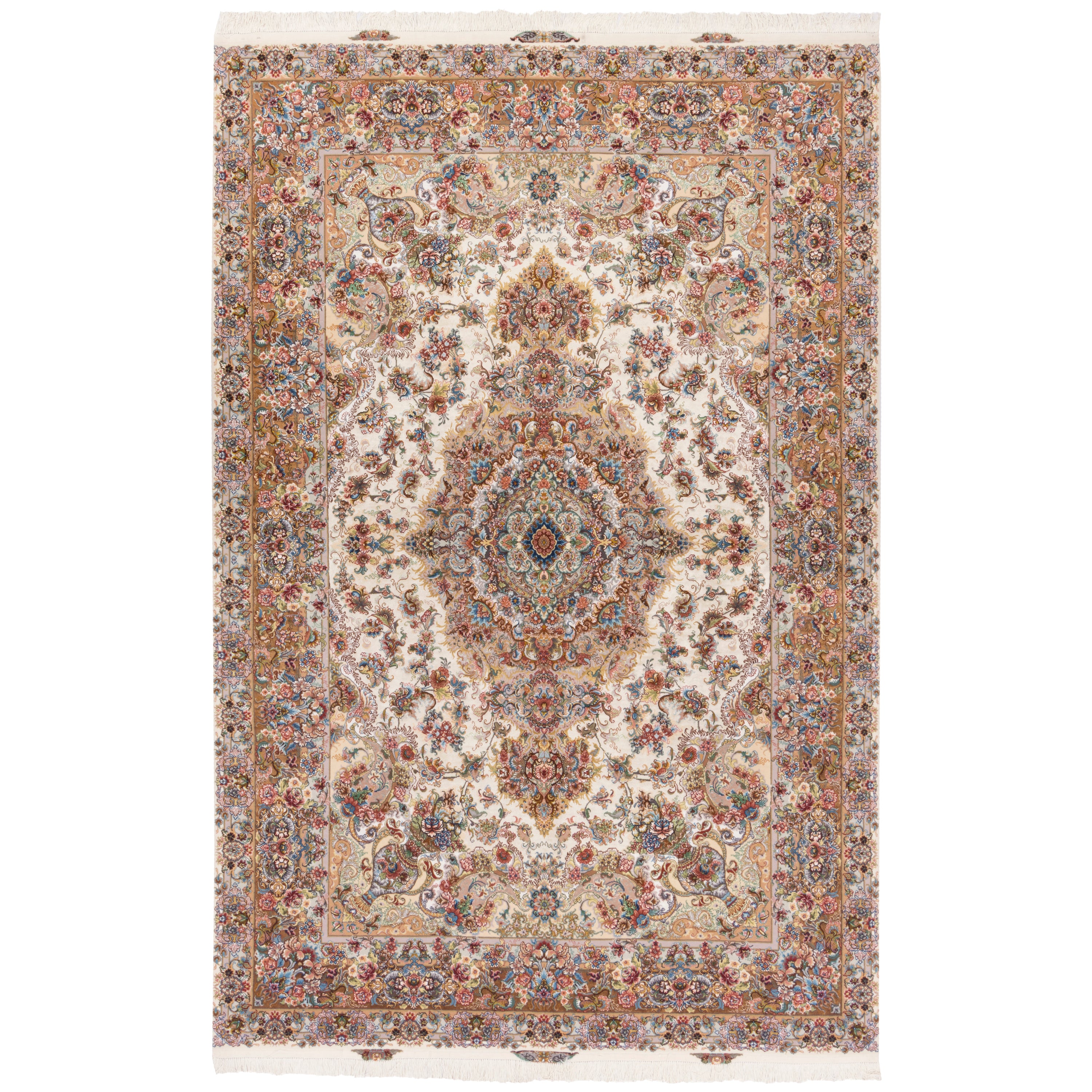 Tabriz Handmade Carpet — Lachak Toranj | Silk Pile / Silk Warp | 200 × 302 cm | SKU 10600963