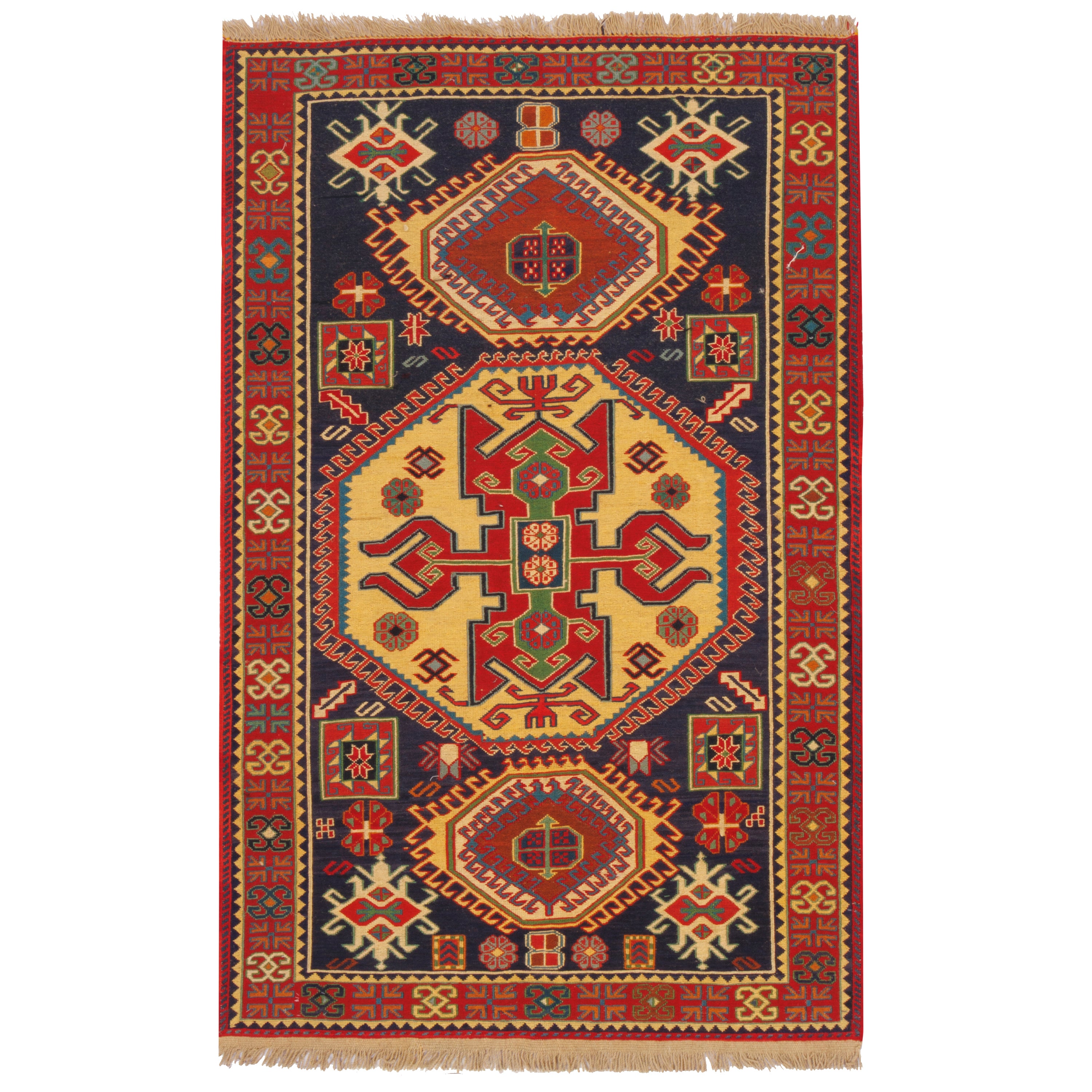 Sirjan Handmade Kilim — Sarasar | Full Wool | 105 × 160 cm | SKU 40101197