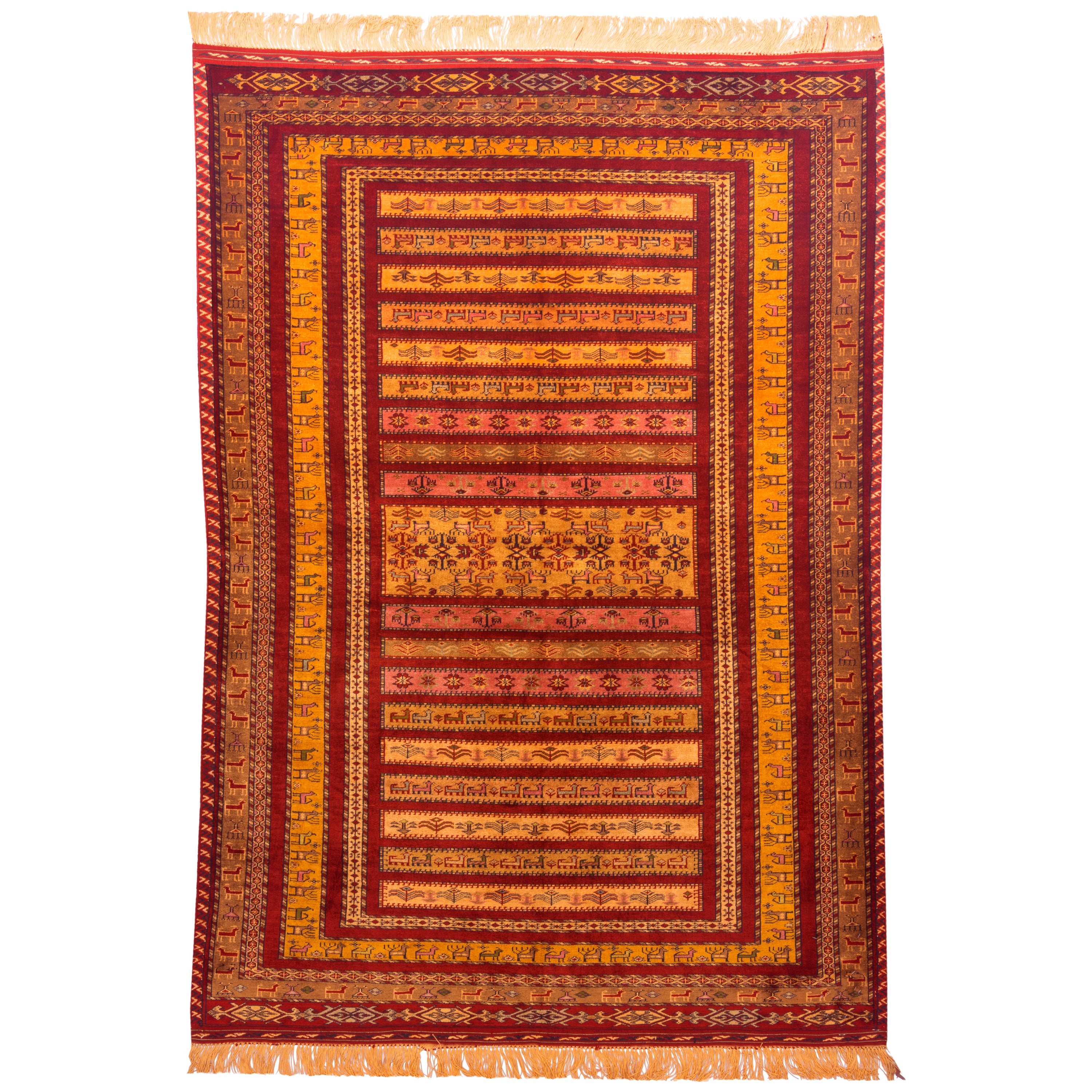 Sarakhs Handmade Carpet — Moharramat | Full Silk | 100 × 148 cm | SKU 10100159