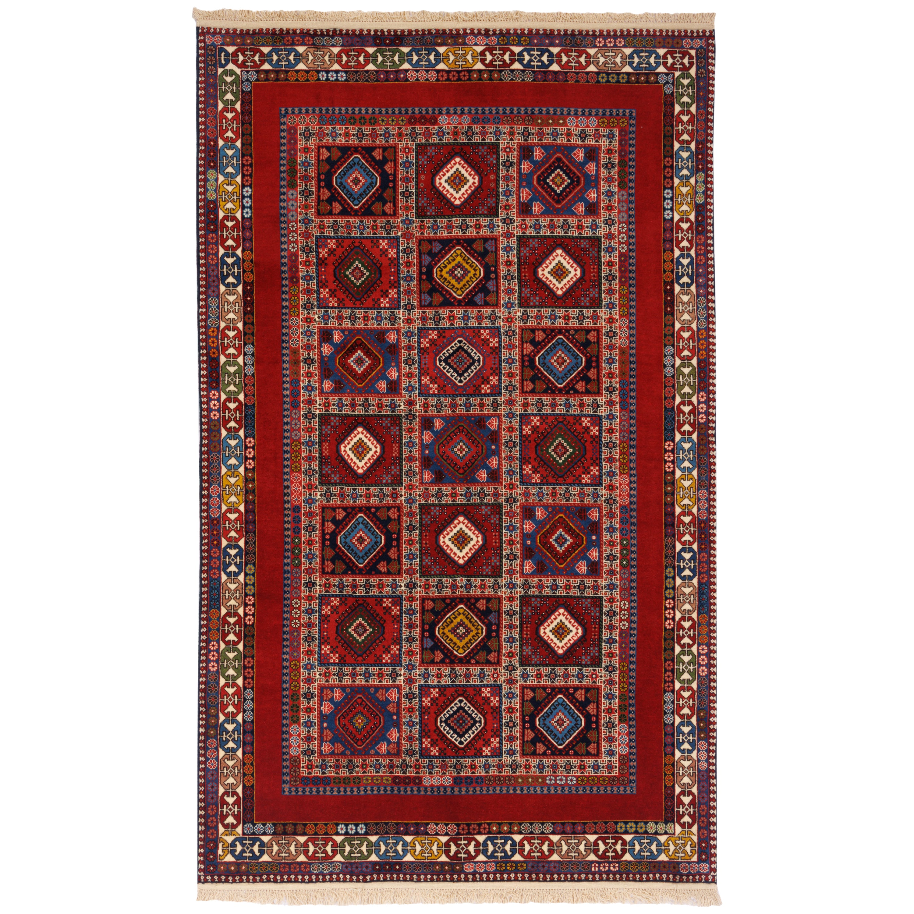 Bakhtiari Handmade Carpet — Kheshti | Full Wool | 150 × 250 cm | SKU 10300950