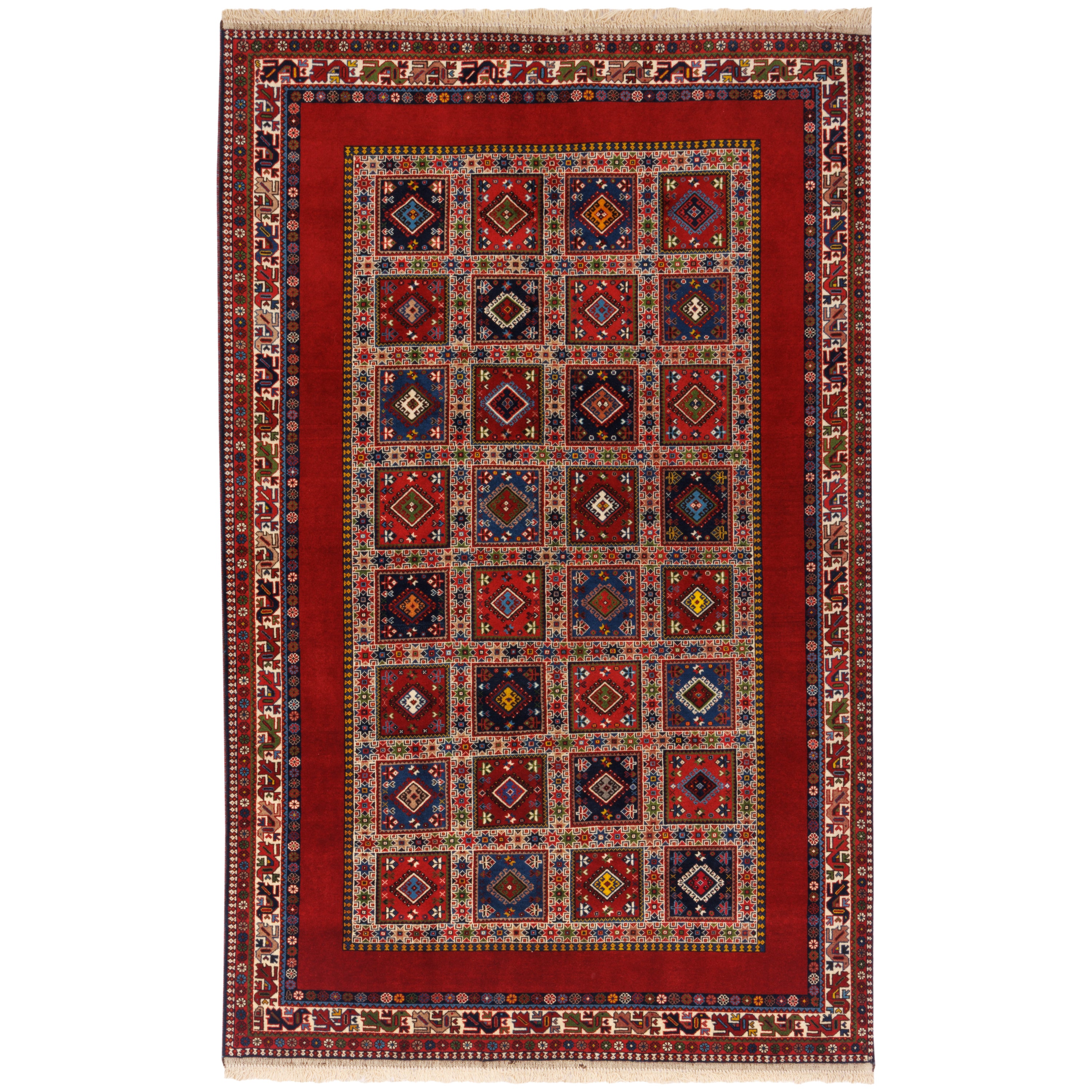 Bakhtiari Handmade Carpet — Kheshti | Full Wool | 154 × 242 cm | SKU 10300930