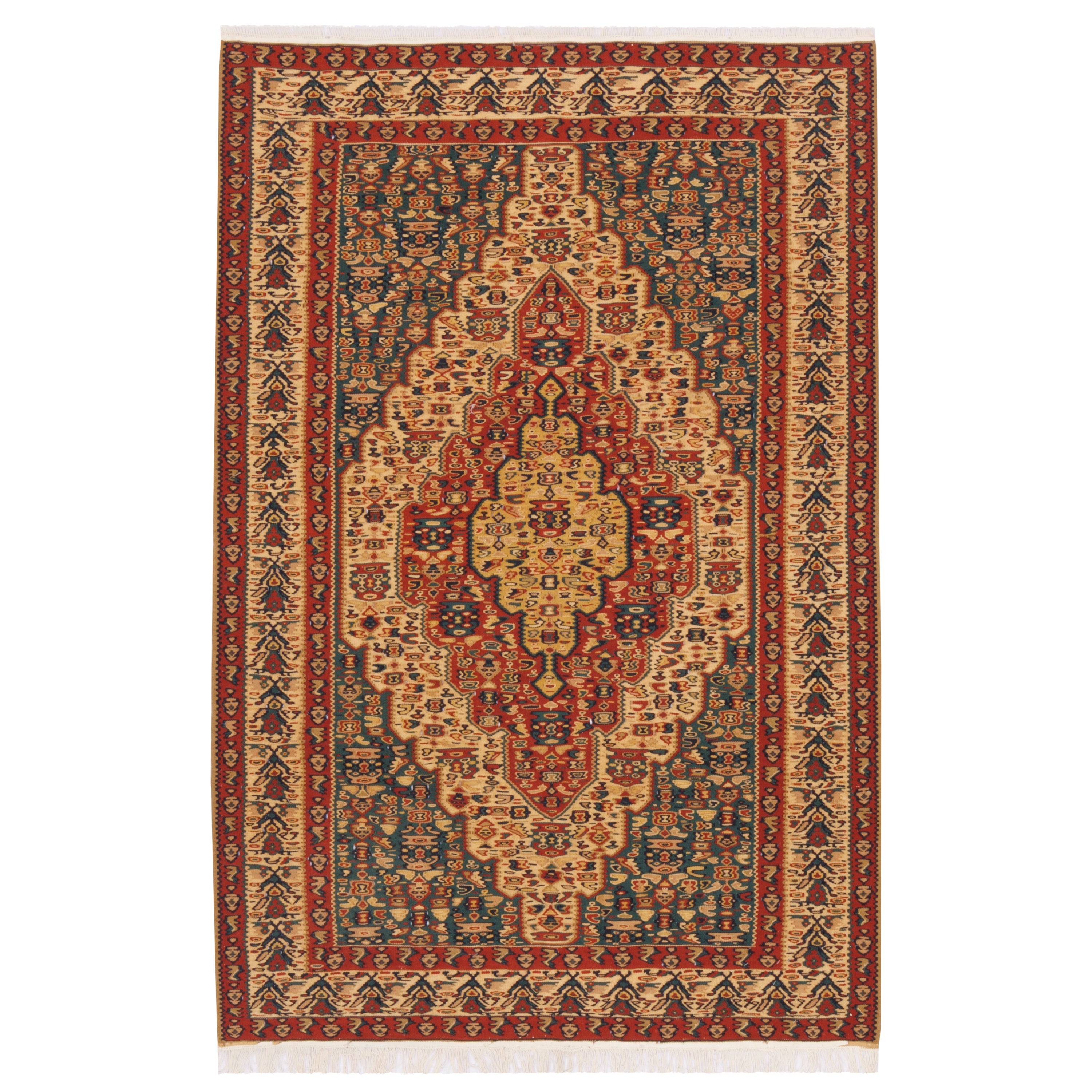 Sirjan Handmade Kilim — Toranj-dar | Full Wool | 98 × 149 cm | SKU 40101220