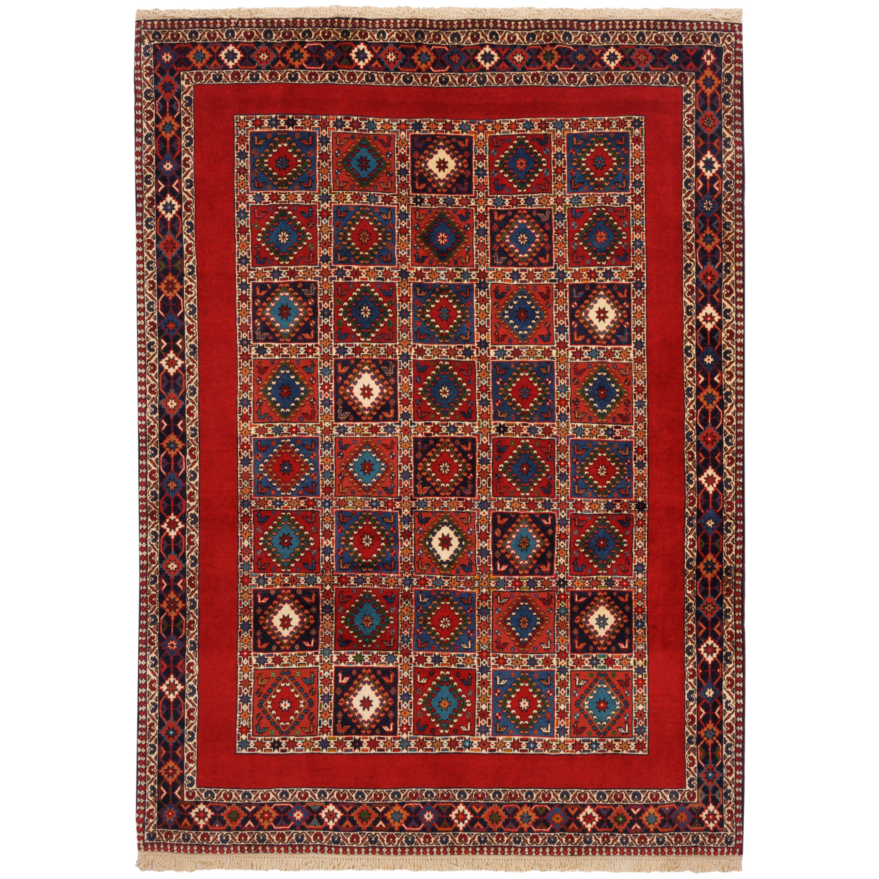 Bakhtiari Handmade Carpet — Kheshti | Full Wool | 174 × 240 cm | SKU 10400931