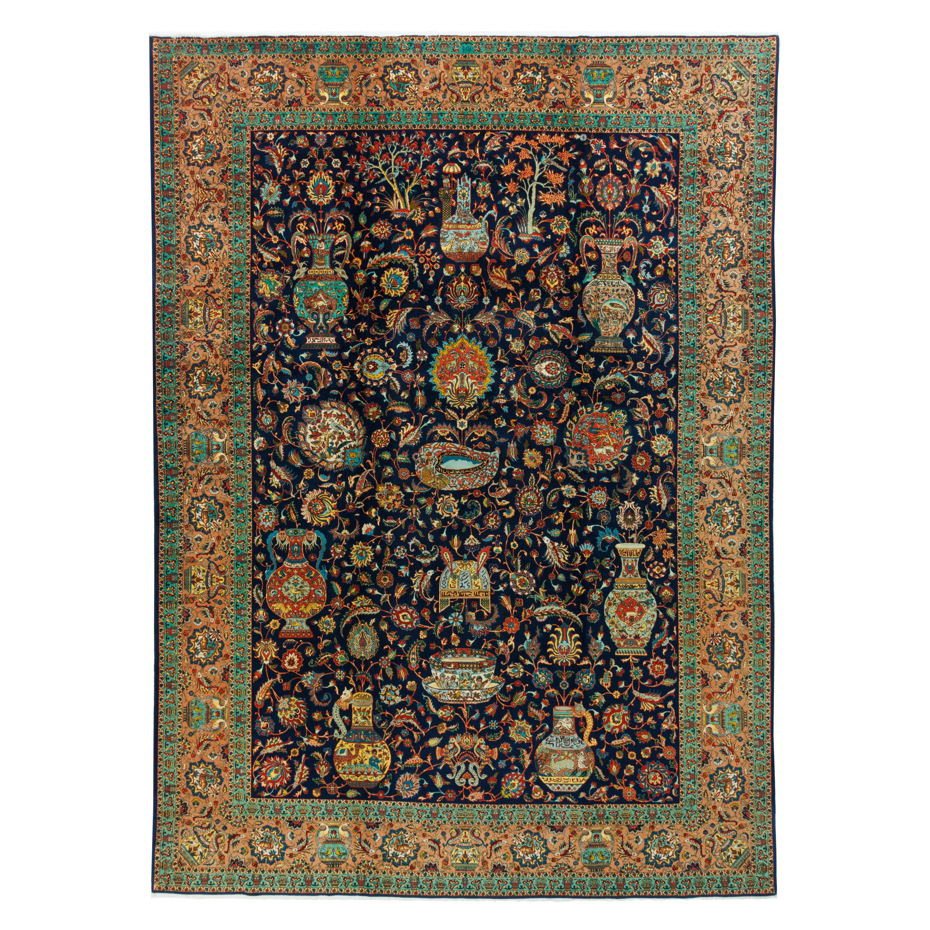 Tabriz Handmade Carpet — Sarasar | Wool / Cotton Warp | 285 × 395 cm | SKU 11100126