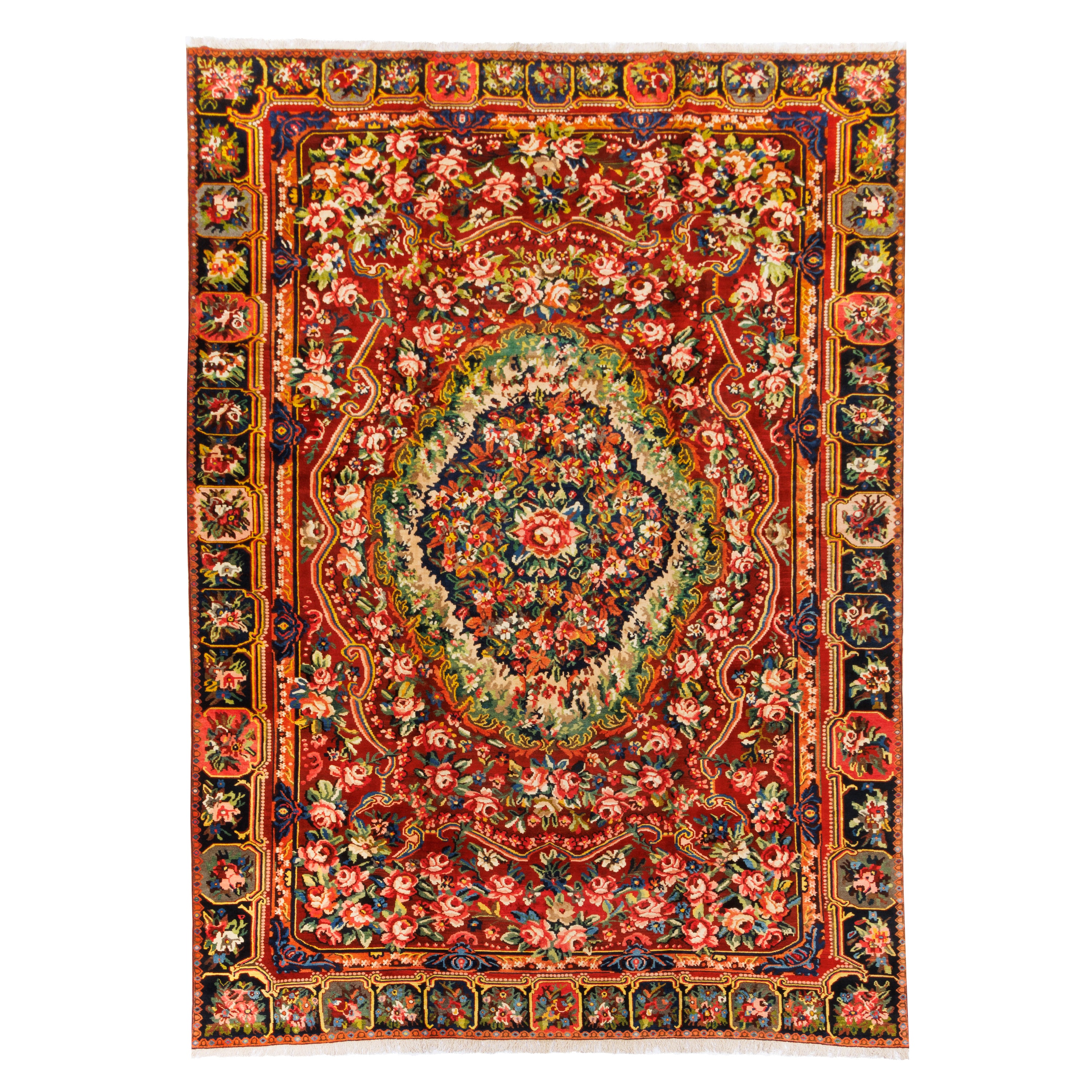 Bakhtiari Handmade Carpet — Lachak Toranj | Wool / Cotton Warp | 373 × 518 cm | SKU 11900627