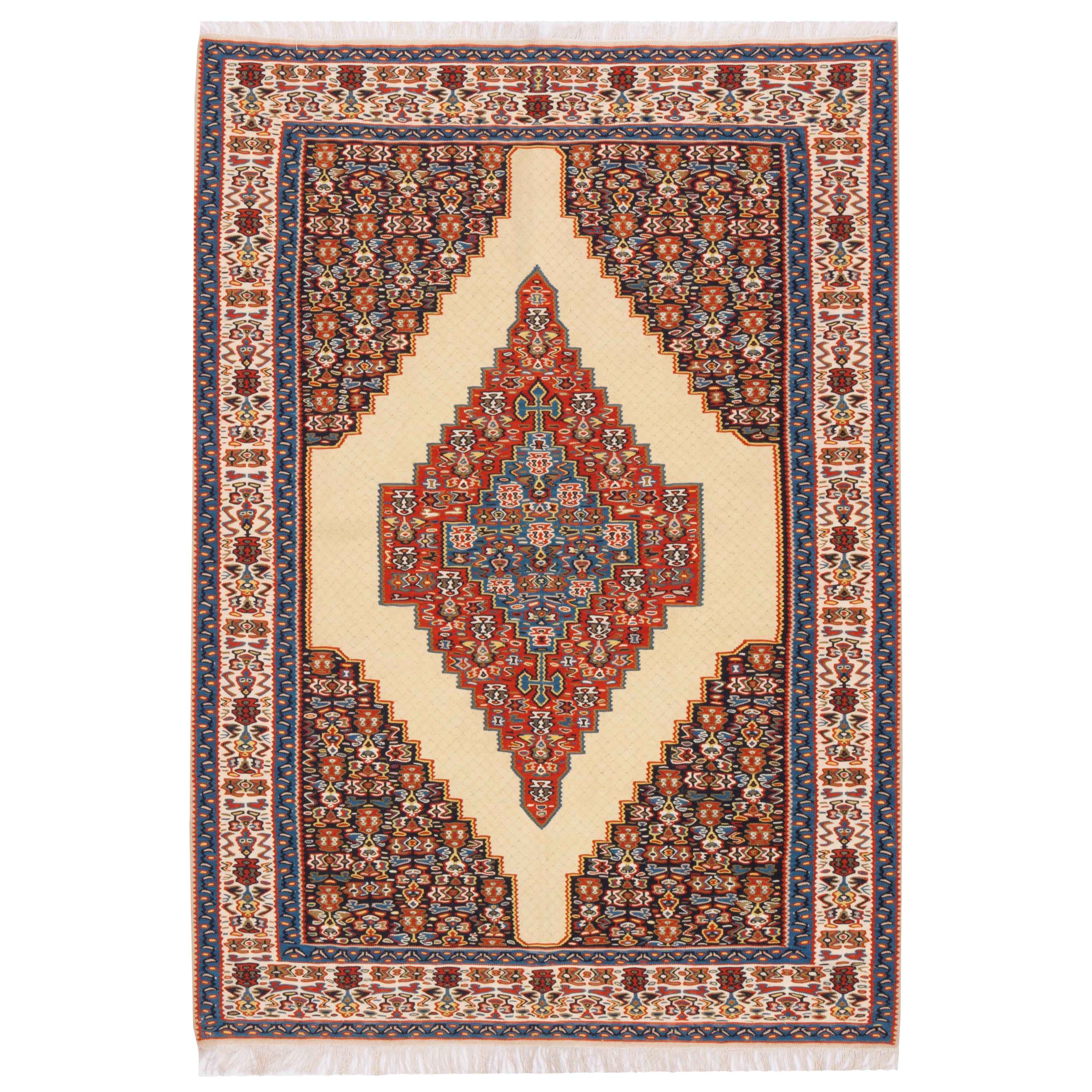 Sirjan Handmade Kilim — Sarasar | Full Wool | 120 × 170 cm | SKU 40201205