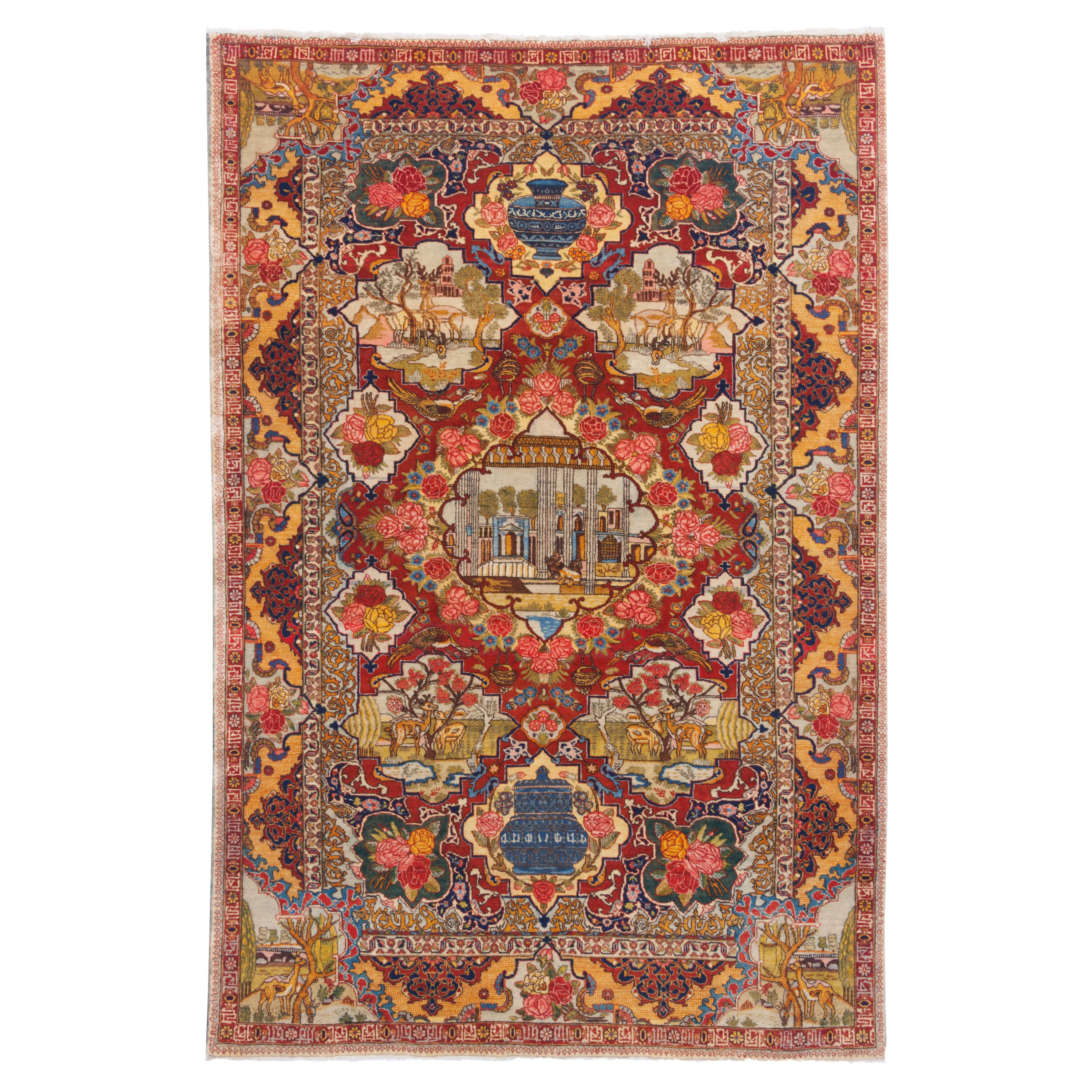 Tabriz Handmade Carpet — Toranj-dar | Wool / Cotton Warp | 140 × 210 cm | SKU 10200022
