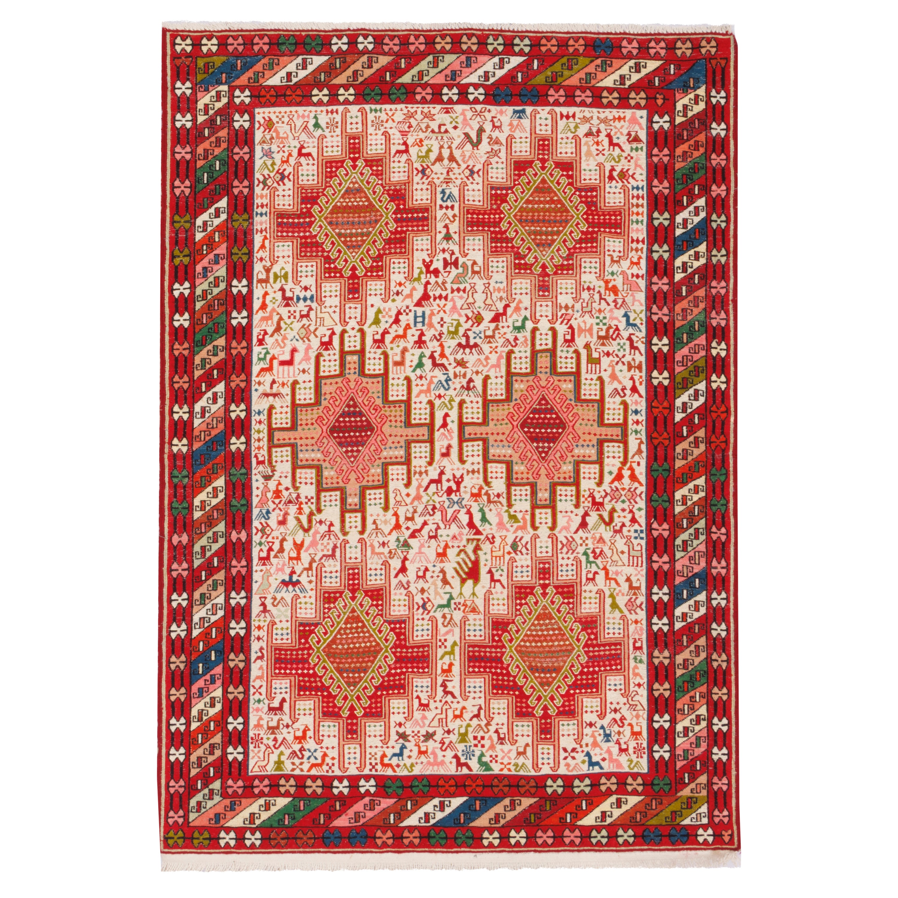 Sirjan Handmade Kilim — Sarasar | Full Wool | 103 × 148 cm | SKU 40101259