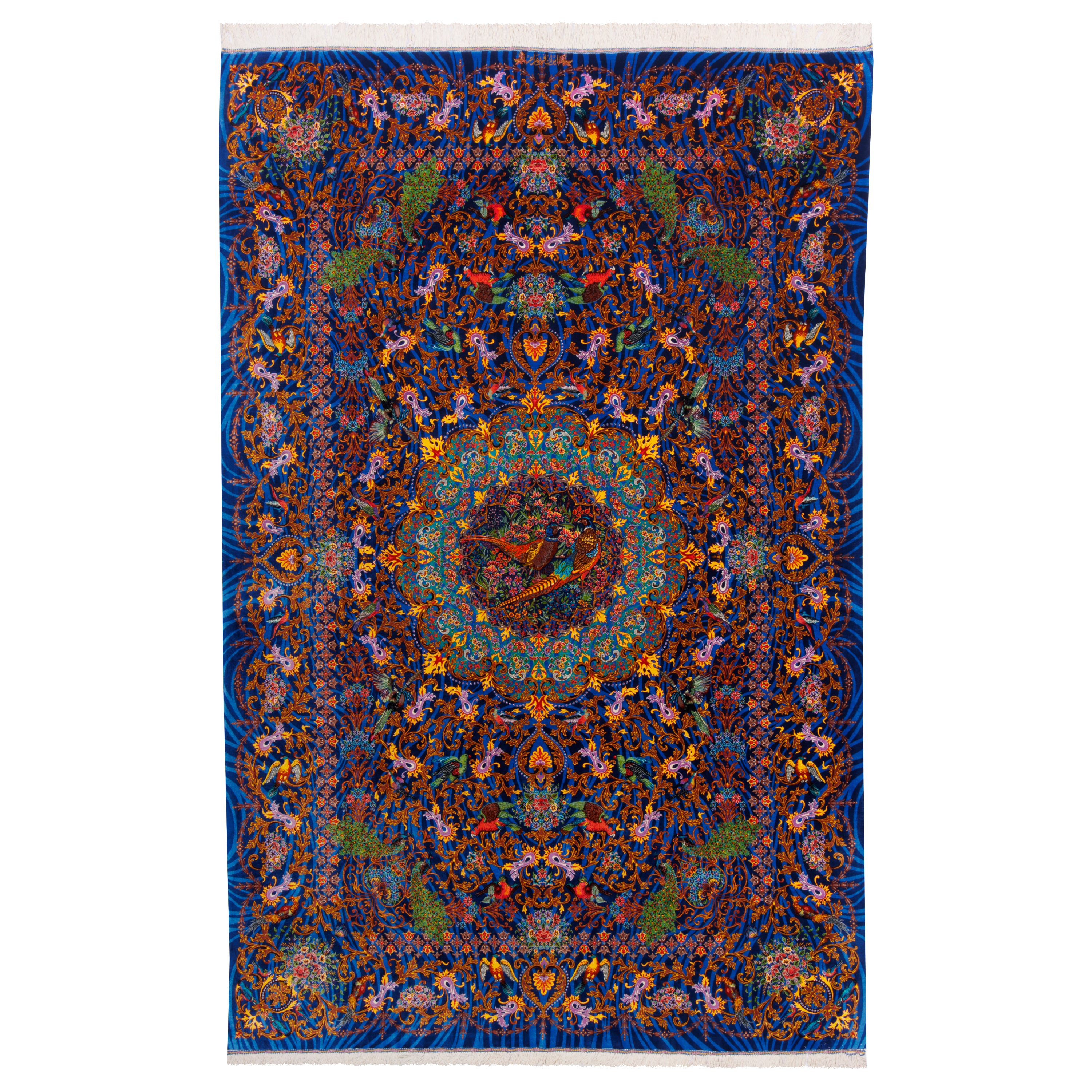 Qom Handmade Carpet — Lachak Toranj | Full Silk | 196 × 300 cm | SKU 10501076