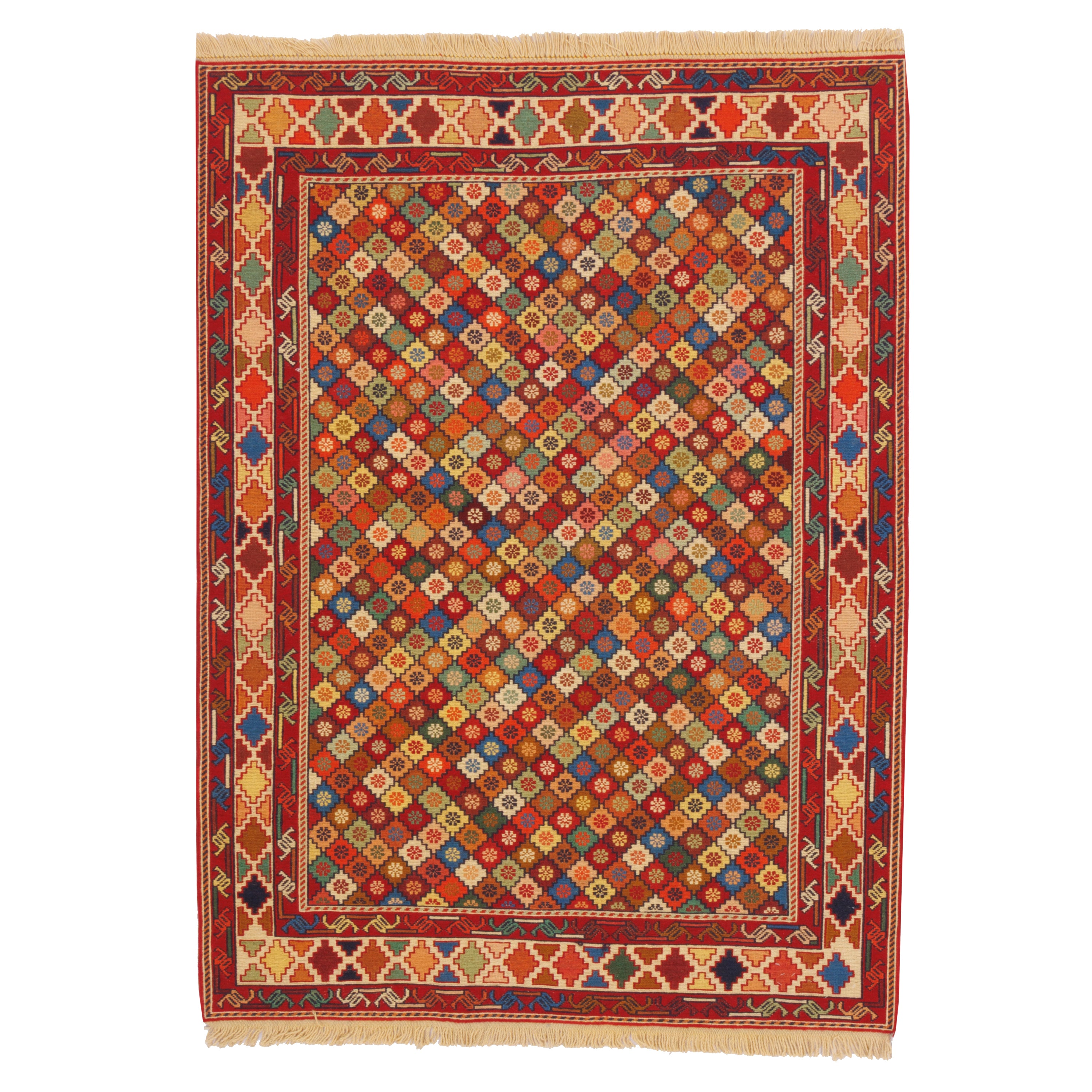 Sirjan Handmade Kilim — Sarasar | Full Wool | 109 × 146 cm | SKU 40101260