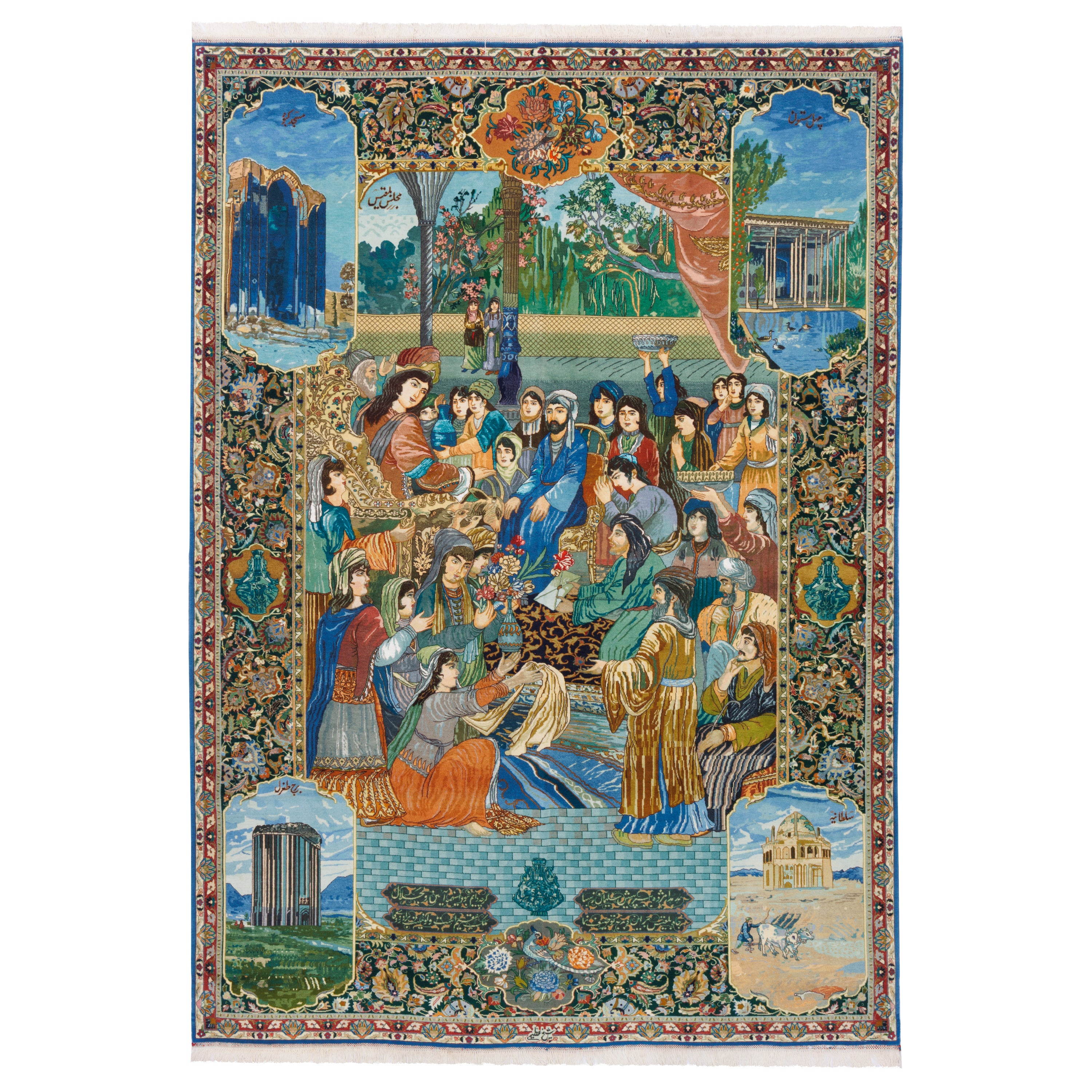 Tabriz Handmade Carpet — Sarasar | Silk Pile / Cotton Warp | 200 × 280 cm | SKU 10500080