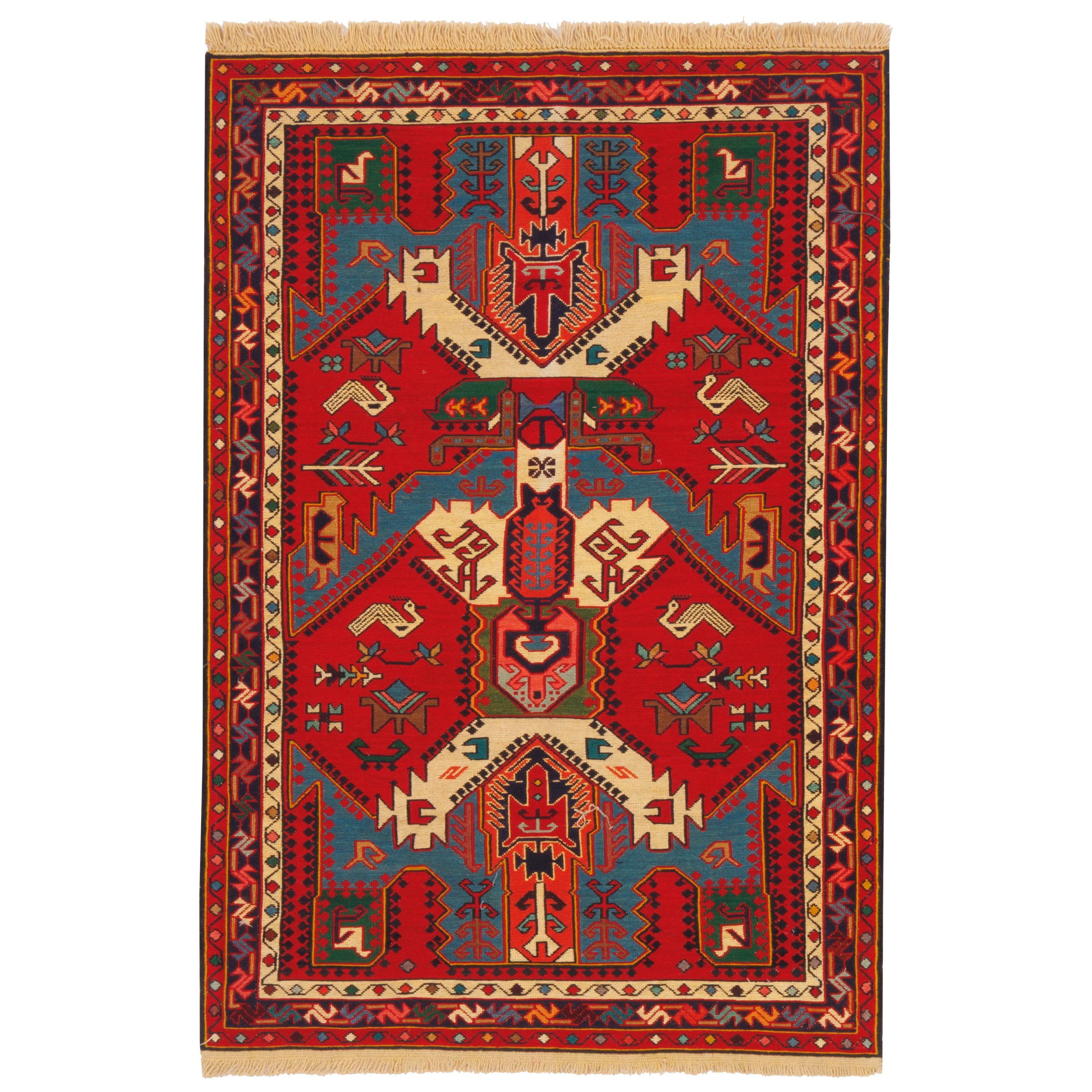 Sirjan Handmade Kilim — Sarasar | Full Wool | 105 × 150 cm | SKU 40101211