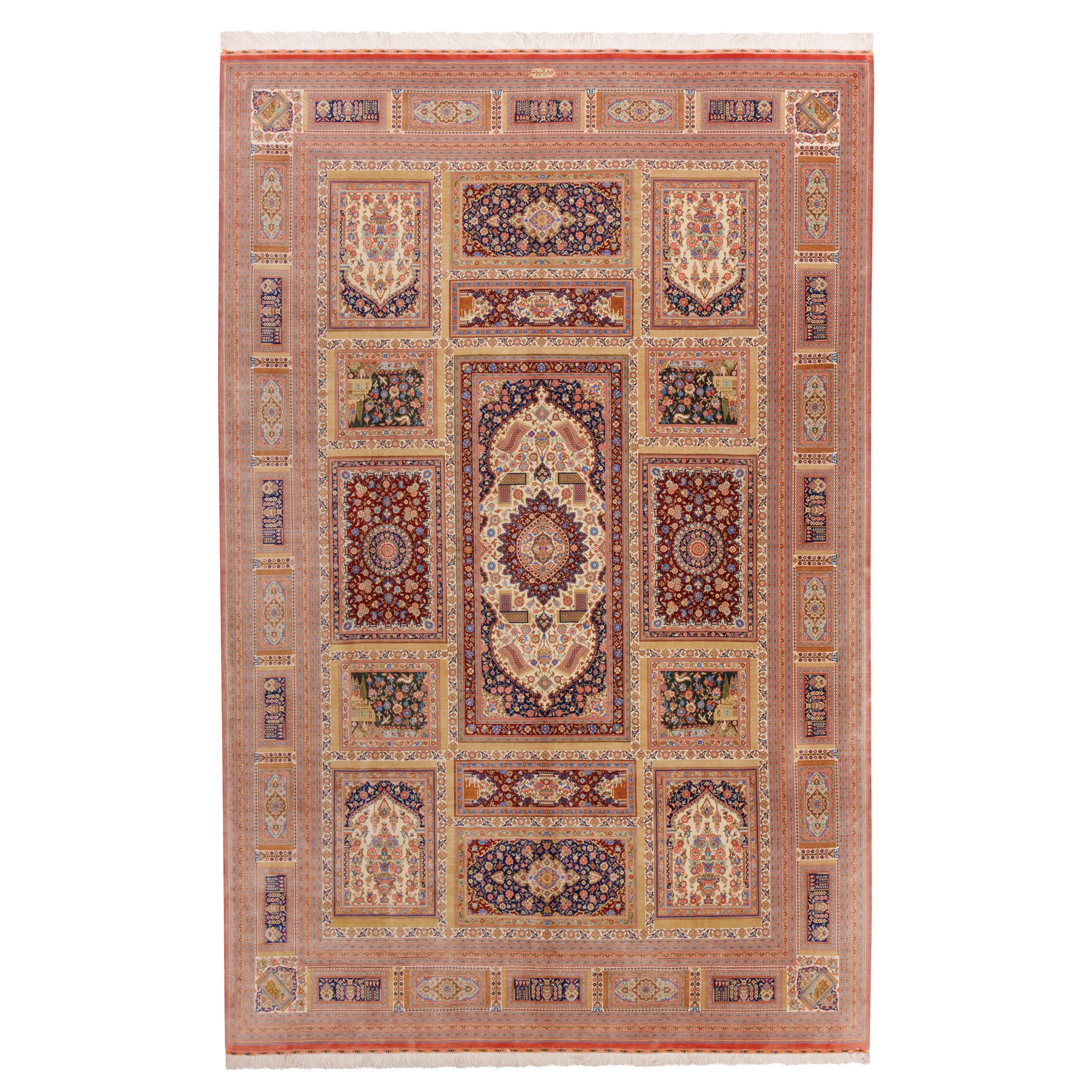 Qom Handmade Carpet — Ghabi | Full Silk | 200 × 310 cm | SKU 10601073