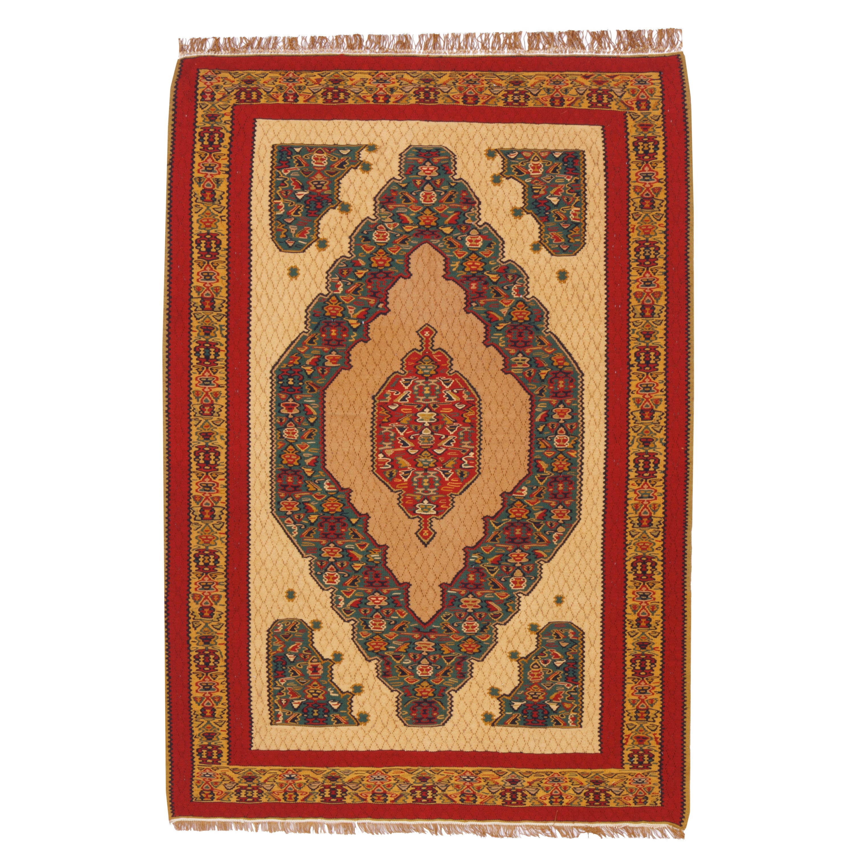 Sirjan Handmade Kilim — Lachak Toranj | Full Wool | 100 × 146 cm | SKU 40101203