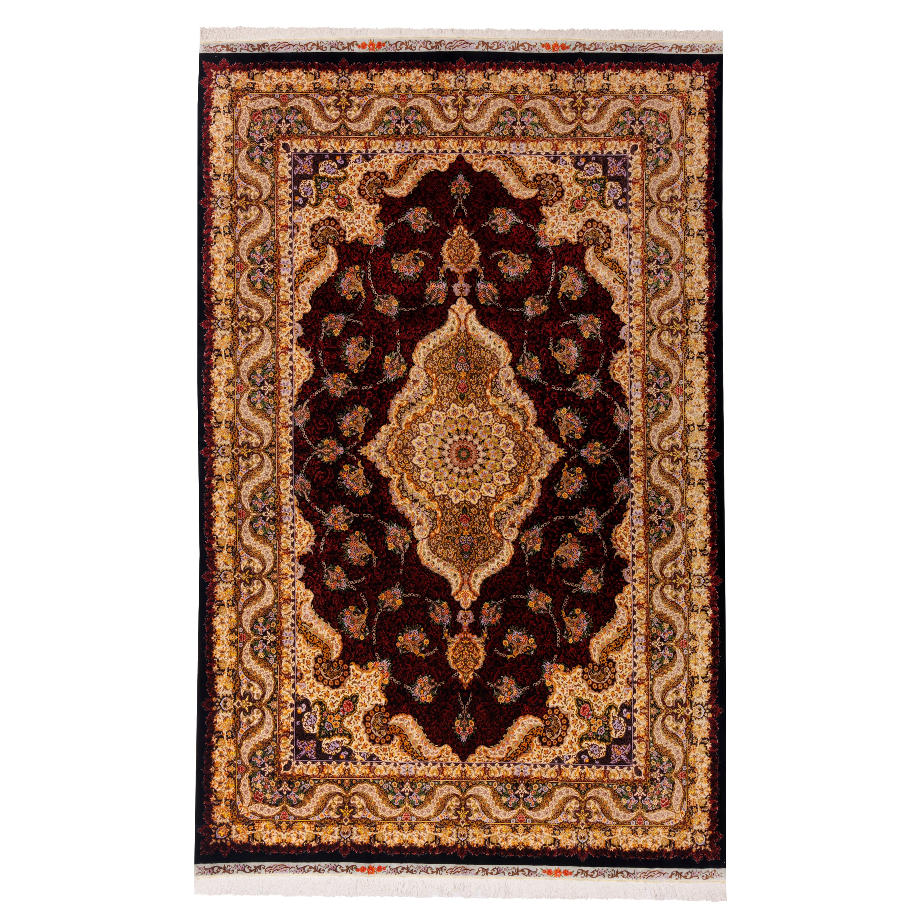 Qom Handmade Carpet — Lachak Toranj | Full Silk | 200 × 317 cm | SKU 10601053