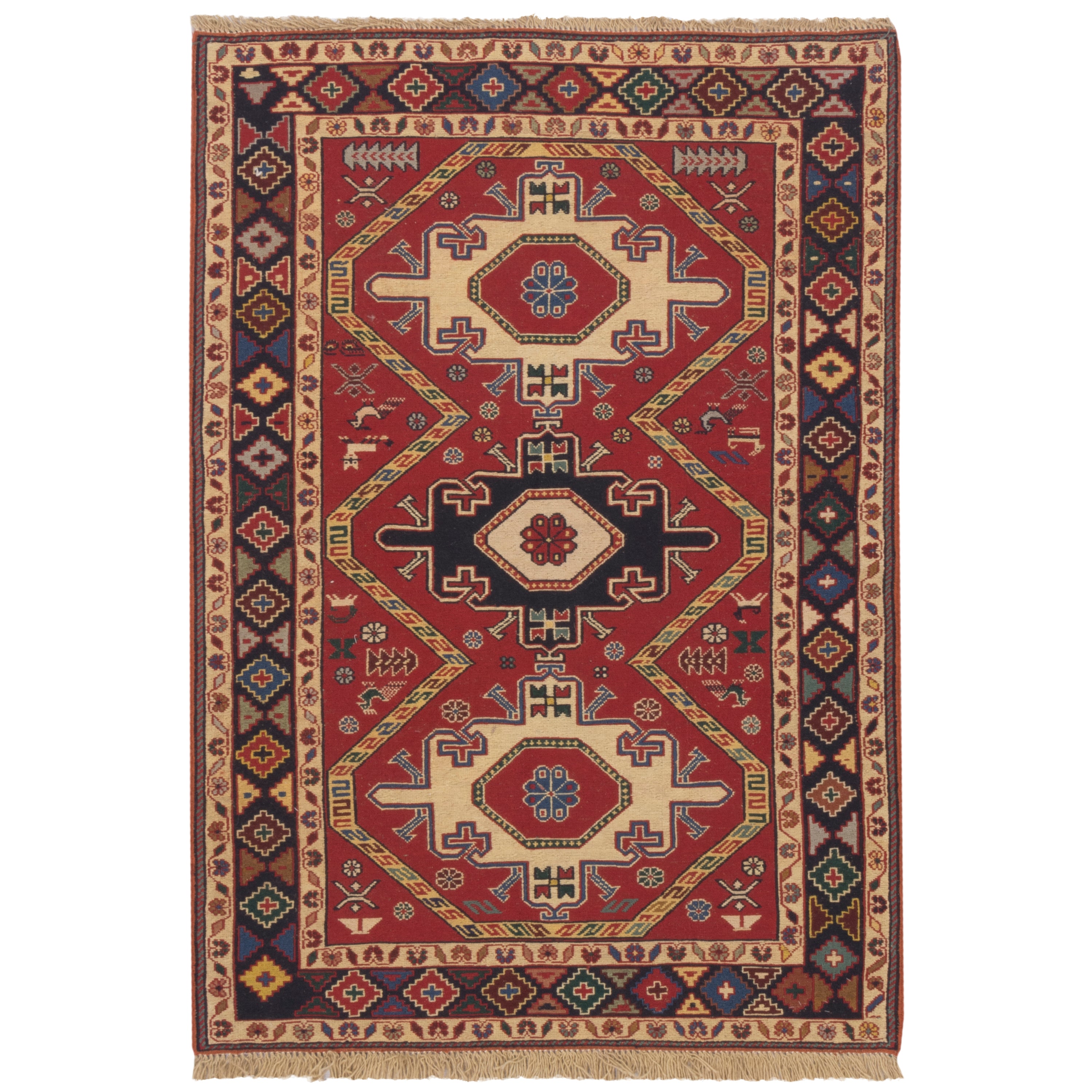 Sirjan Handmade Kilim — Sarasar | Full Wool | 102 × 150 cm | SKU 40101192