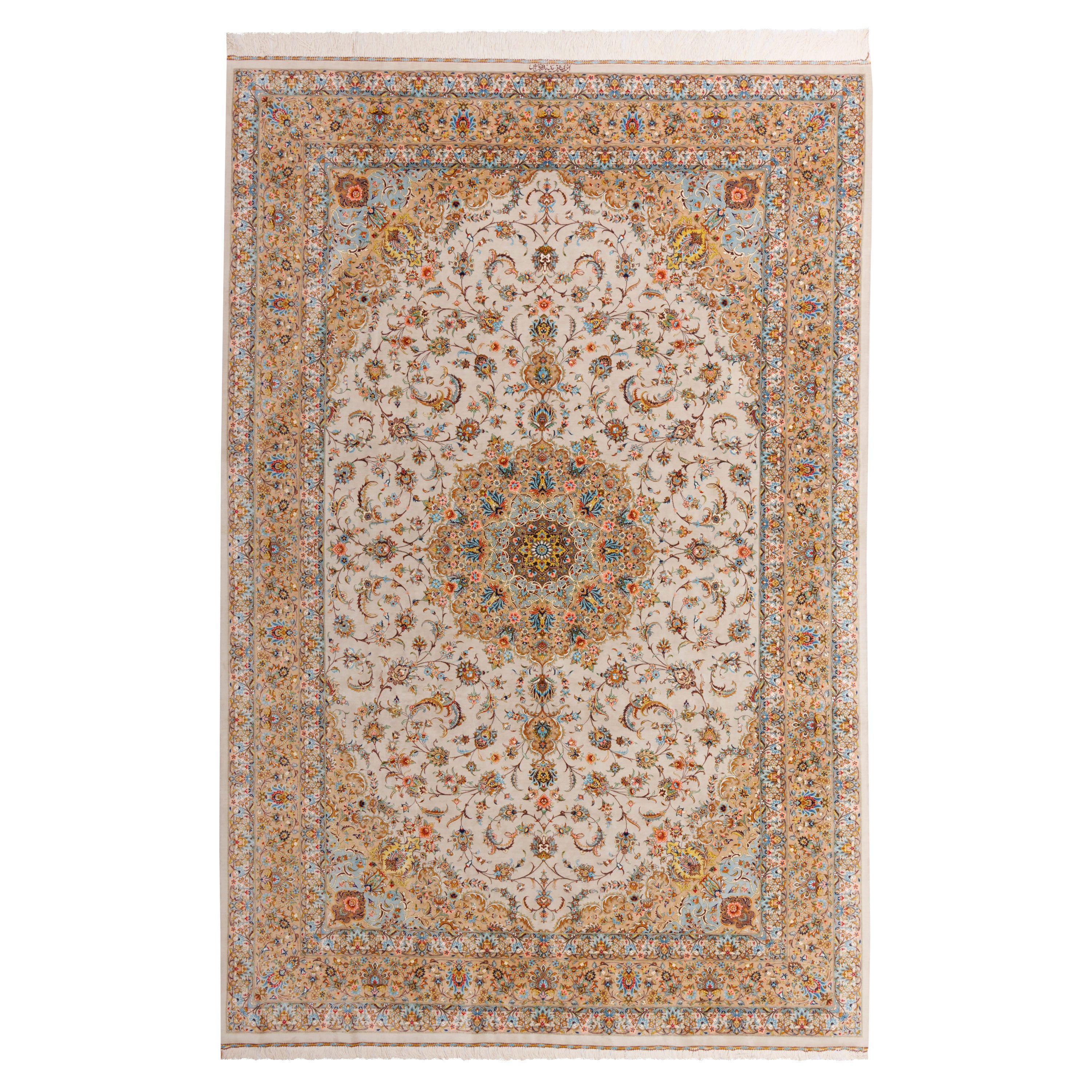 Qom Handmade Carpet — Lachak Toranj | Full Silk | 198 × 298 cm | SKU 10501060