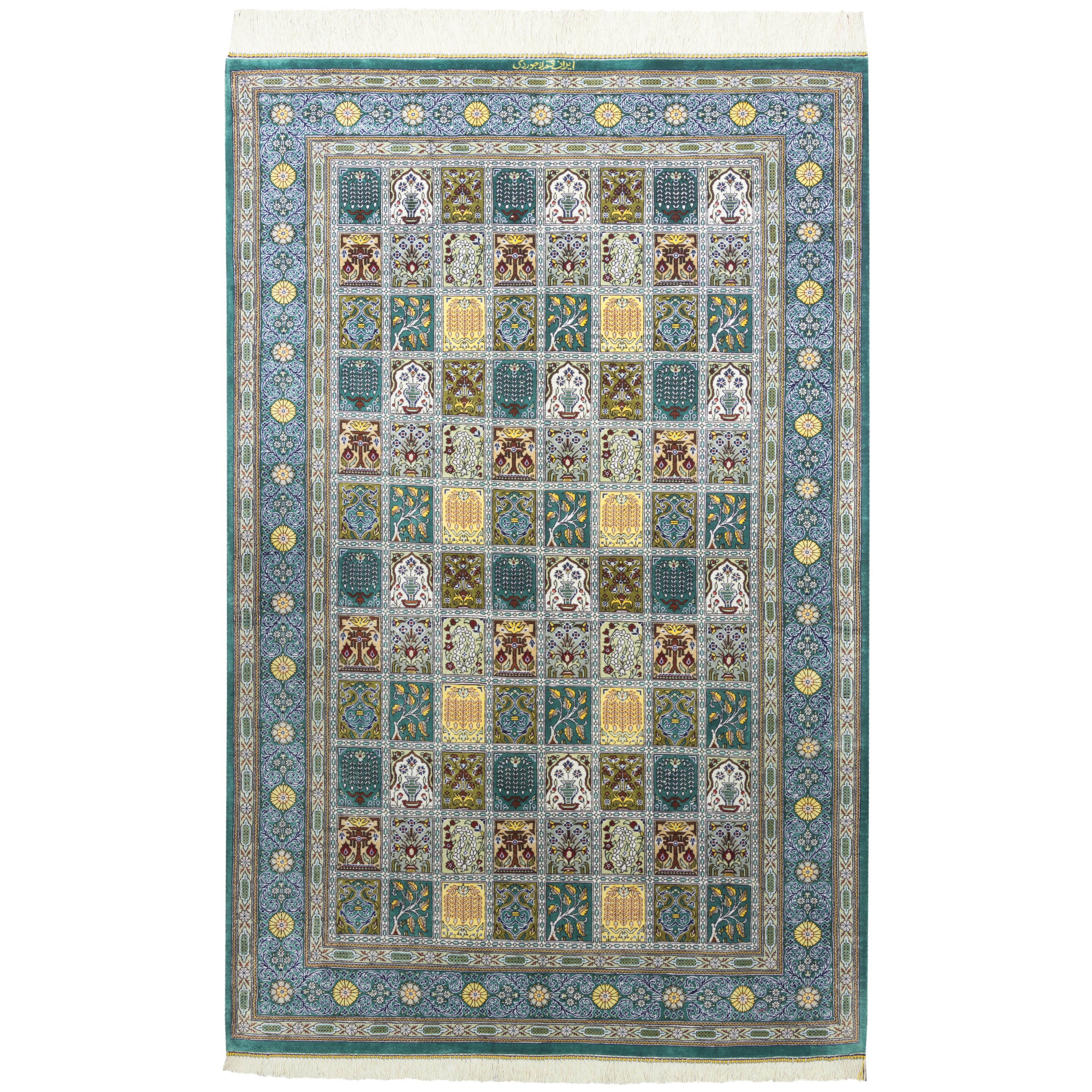 Qom Handmade Carpet — Kheshti | Full Silk | 98 × 152 cm | SKU 10100169
