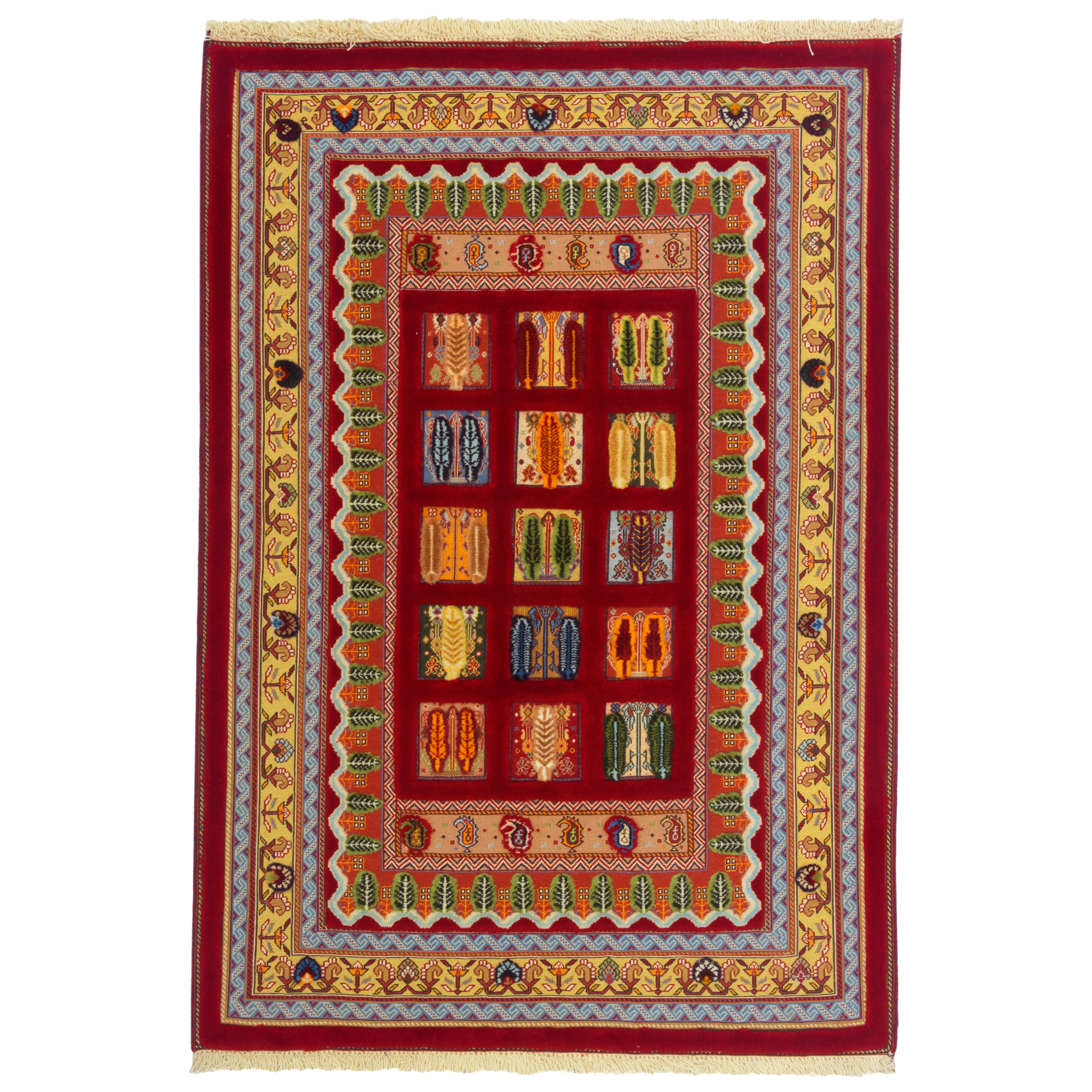 Sirjan Handmade Kilim Carpet — Kheshti | Full Wool | 110 × 160 cm | SKU 40100296
