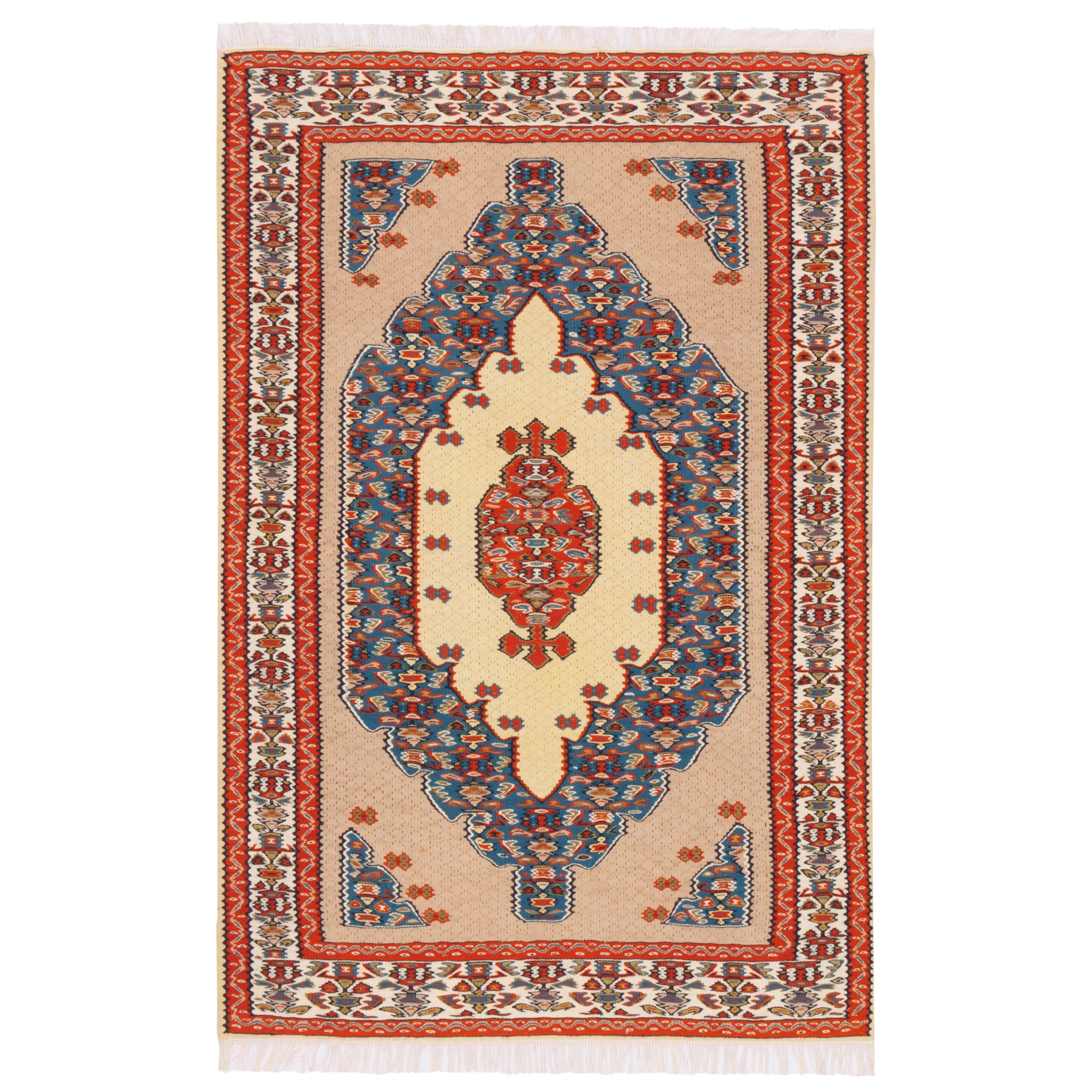 Sirjan Handmade Kilim — Lachak Toranj | Full Wool | 100 × 150 cm | SKU 40101207