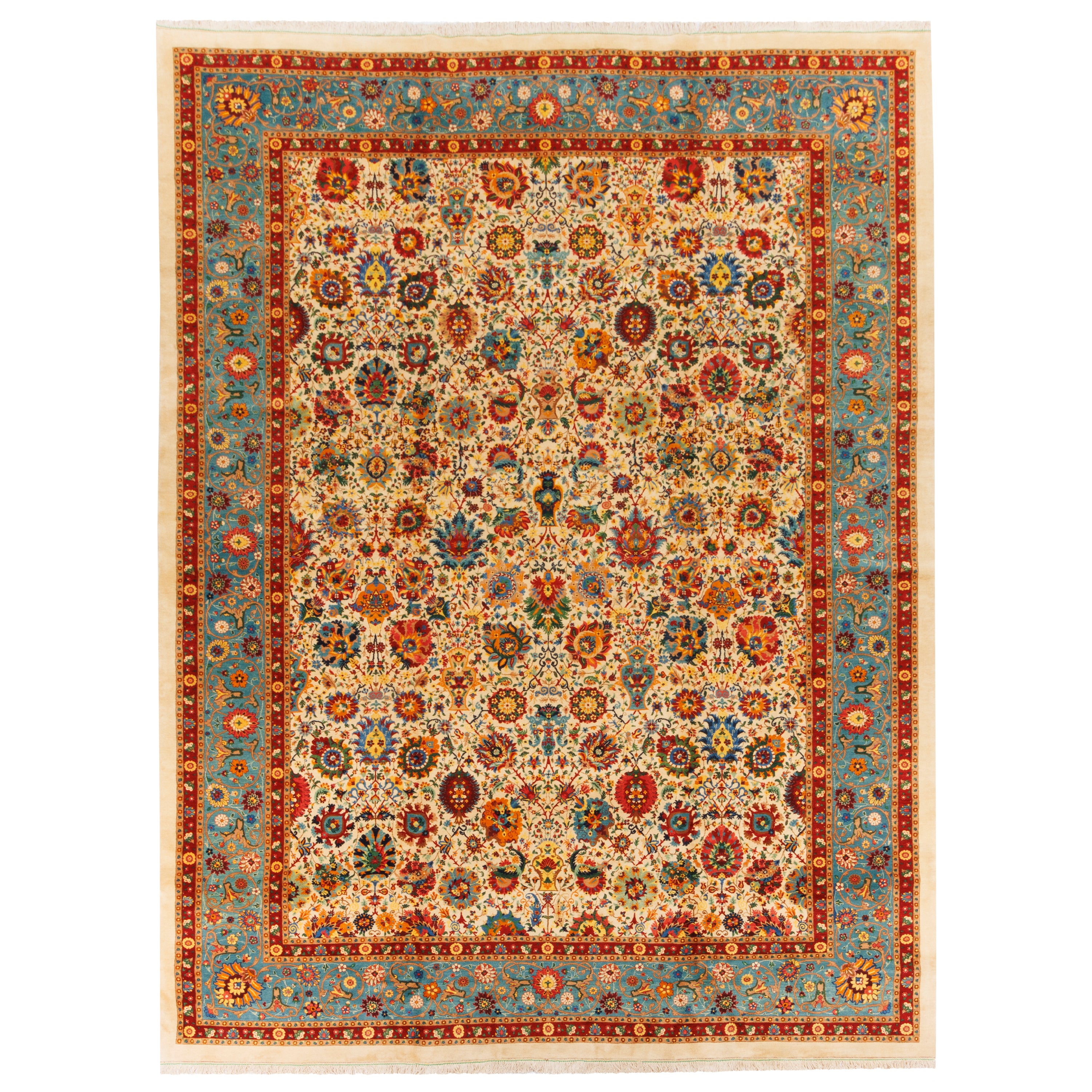 Varamin Handmade Carpet — Afshan | Wool / Cotton Warp | 365 × 485 cm | SKU 11700696